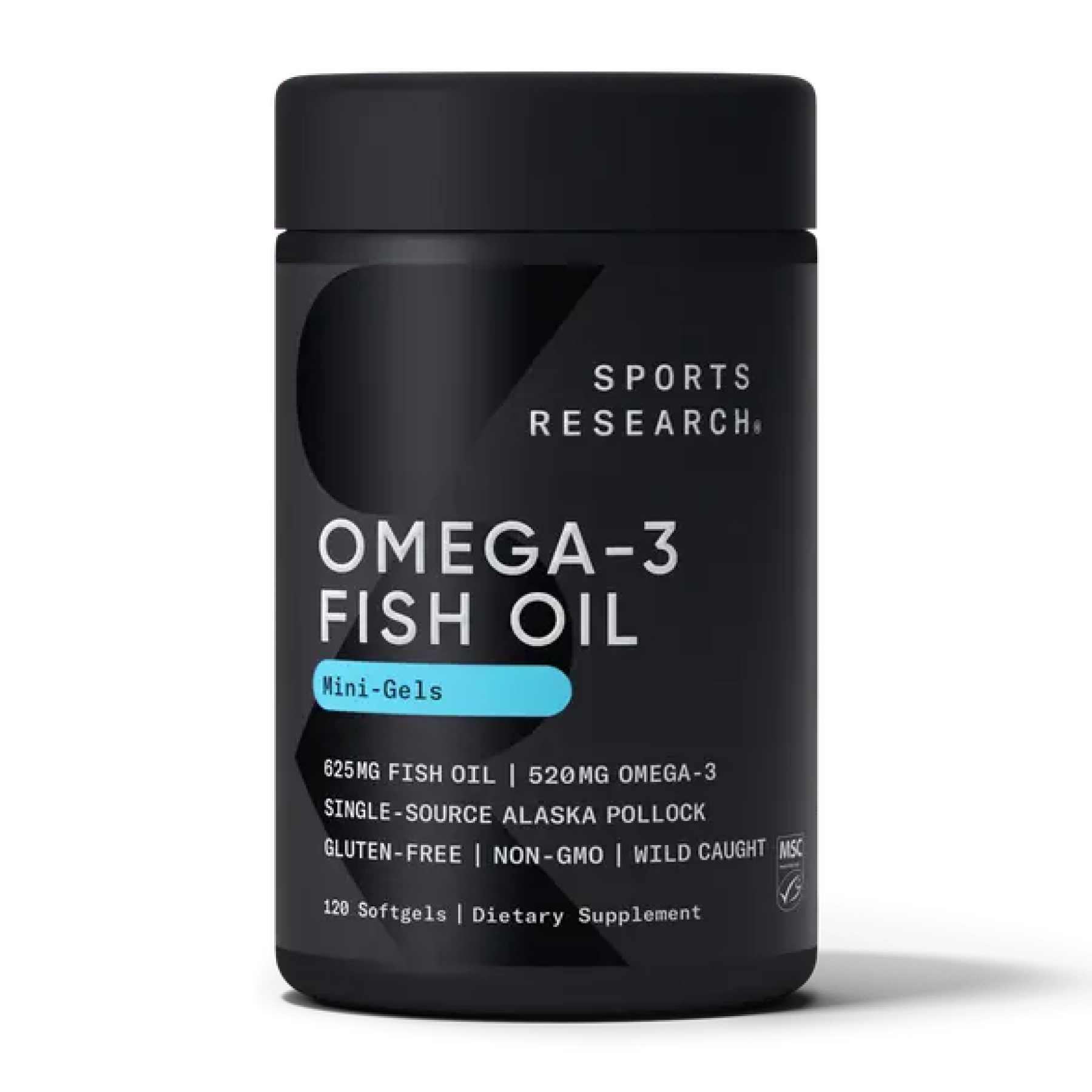 Sport Research Omega-3 Fish Oil Alaska 625mg - 120 mini softgels 2023-10-4009