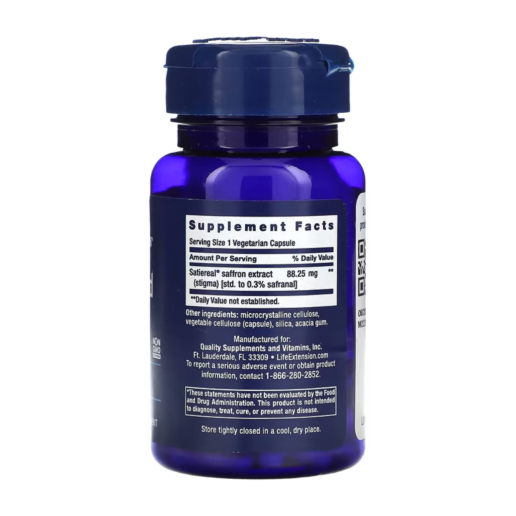 Life Extension Optimized Saffron - 60 vcaps 2023-10-5206