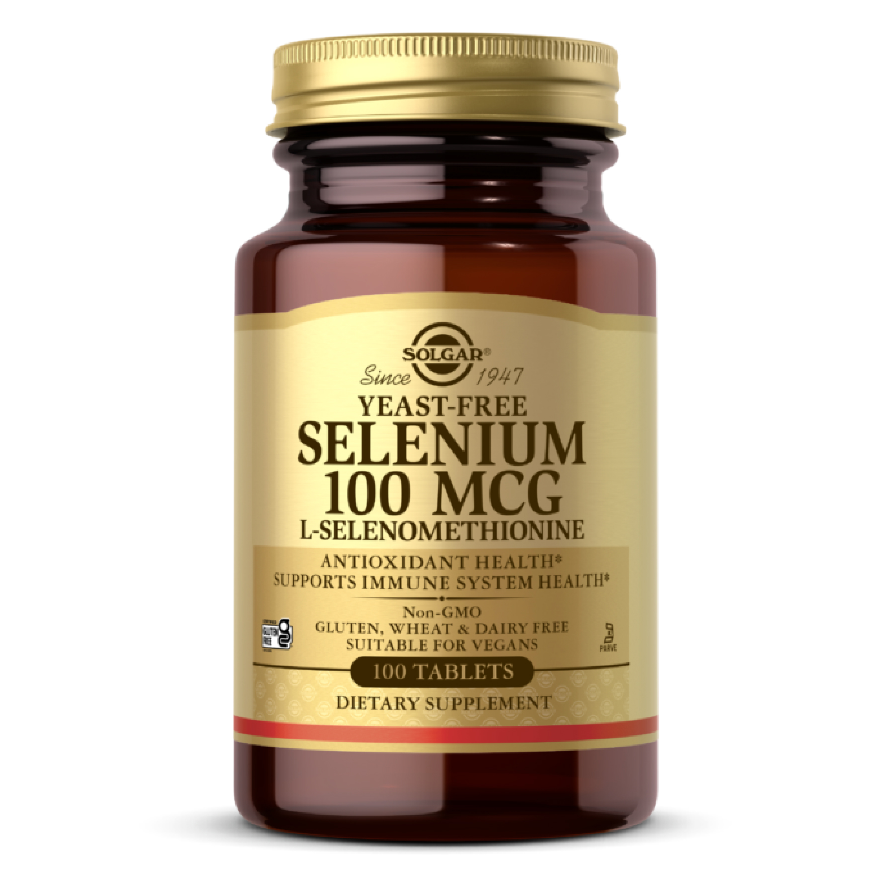 Solgar Selenium Yeast-Free 100mcg - 100 tabs 100-11-5311185-20