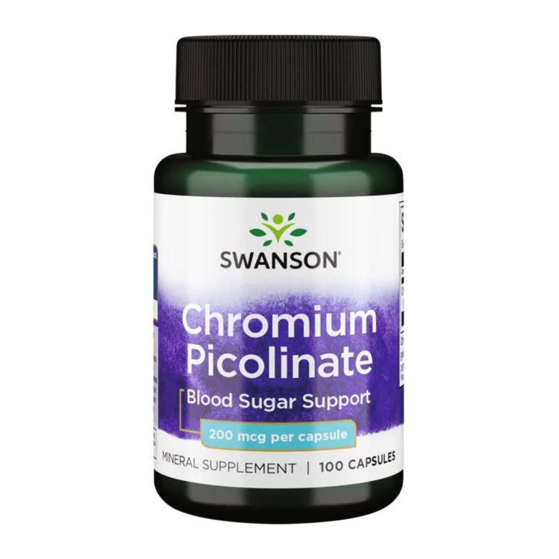 Swanson Chromium Picolinate 200mg - 100caps 100-96-0574776-20