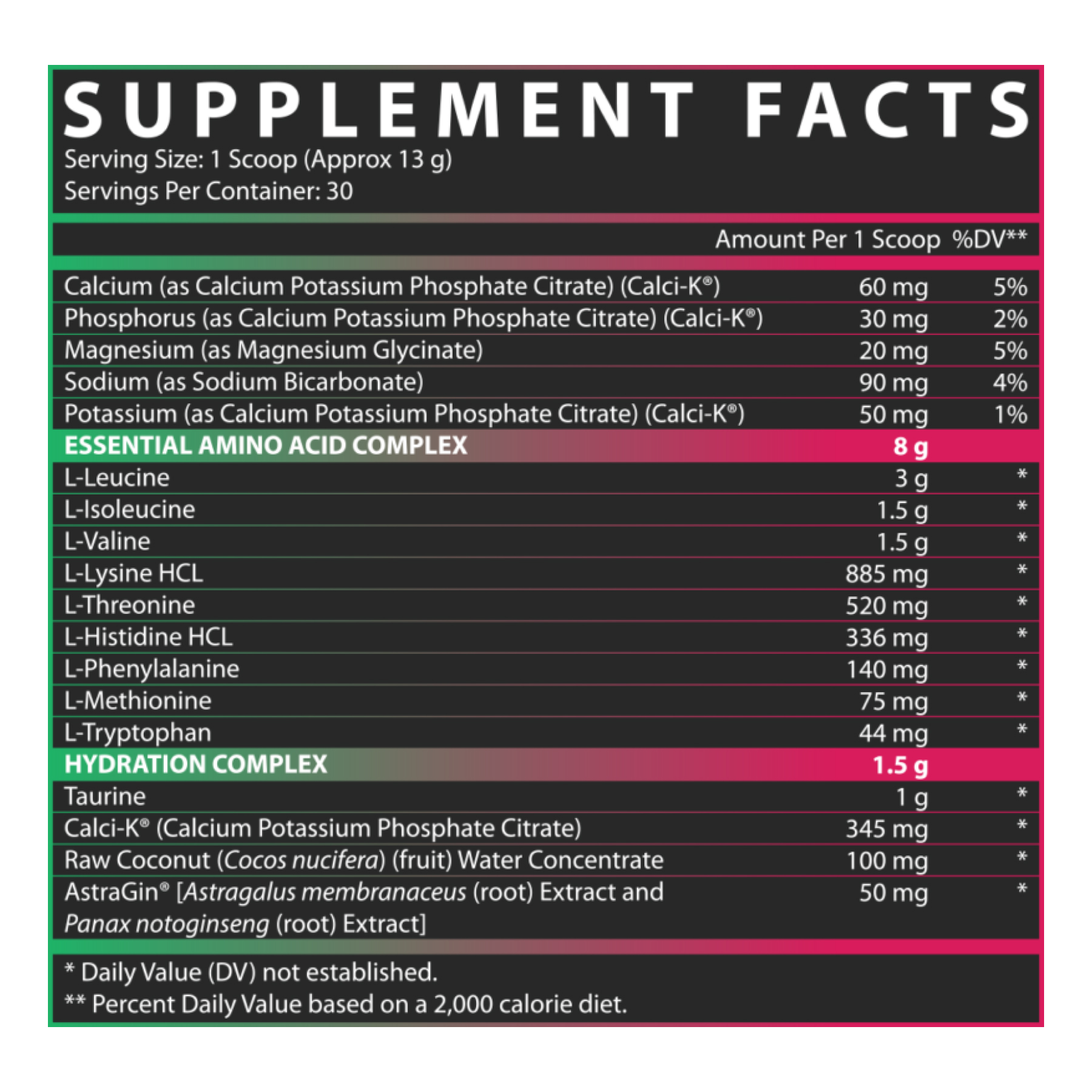 Nutrex EAA Hydration - 30srv Apple Pear 100-63-1554638-20