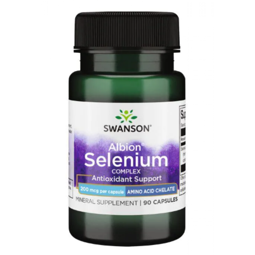 Swanson Chelated Selenium Complex 200 mcg - 90 Caps 100-36-4829190-20