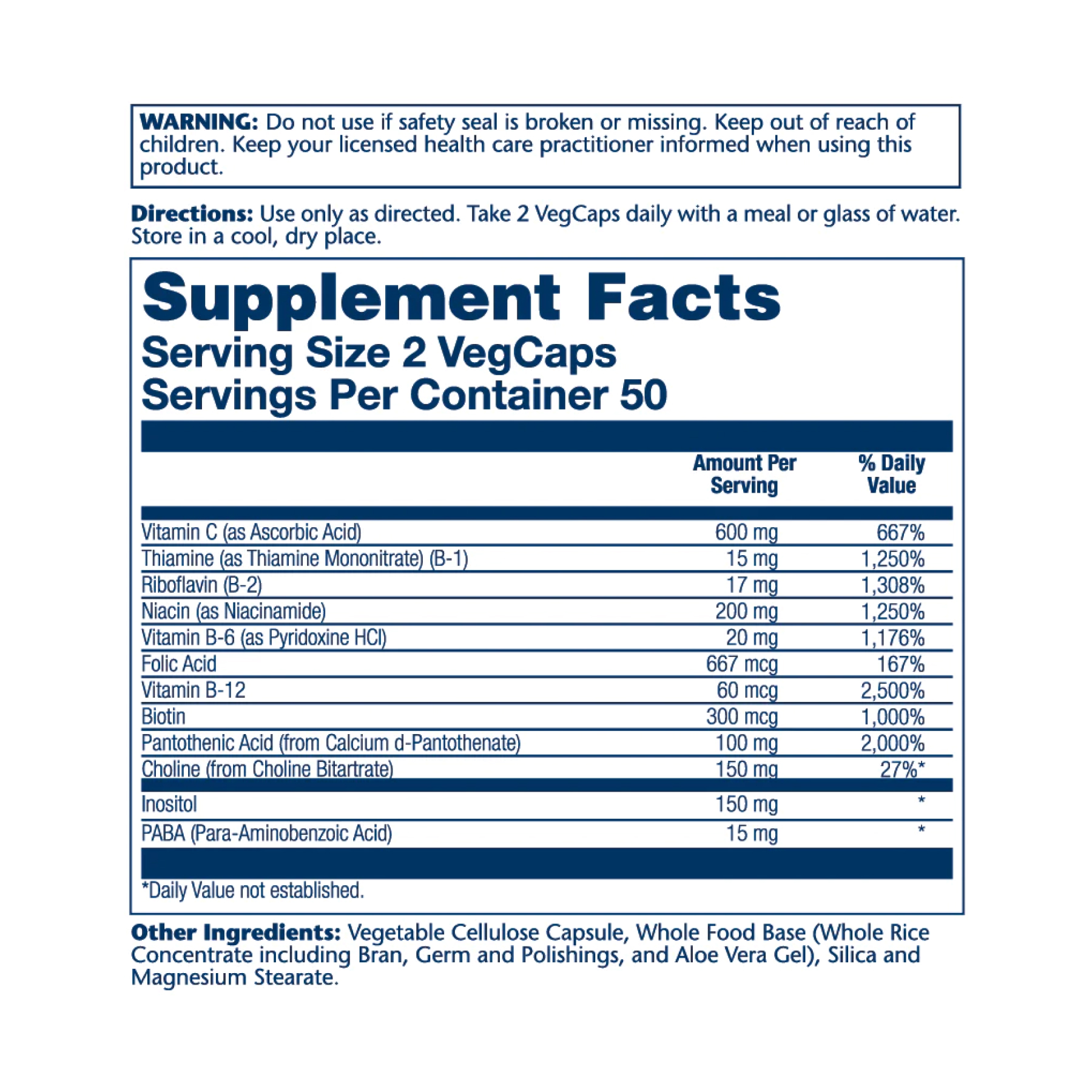 Solaray Balanced B Stress - 100 vcaps 2022-10-1786