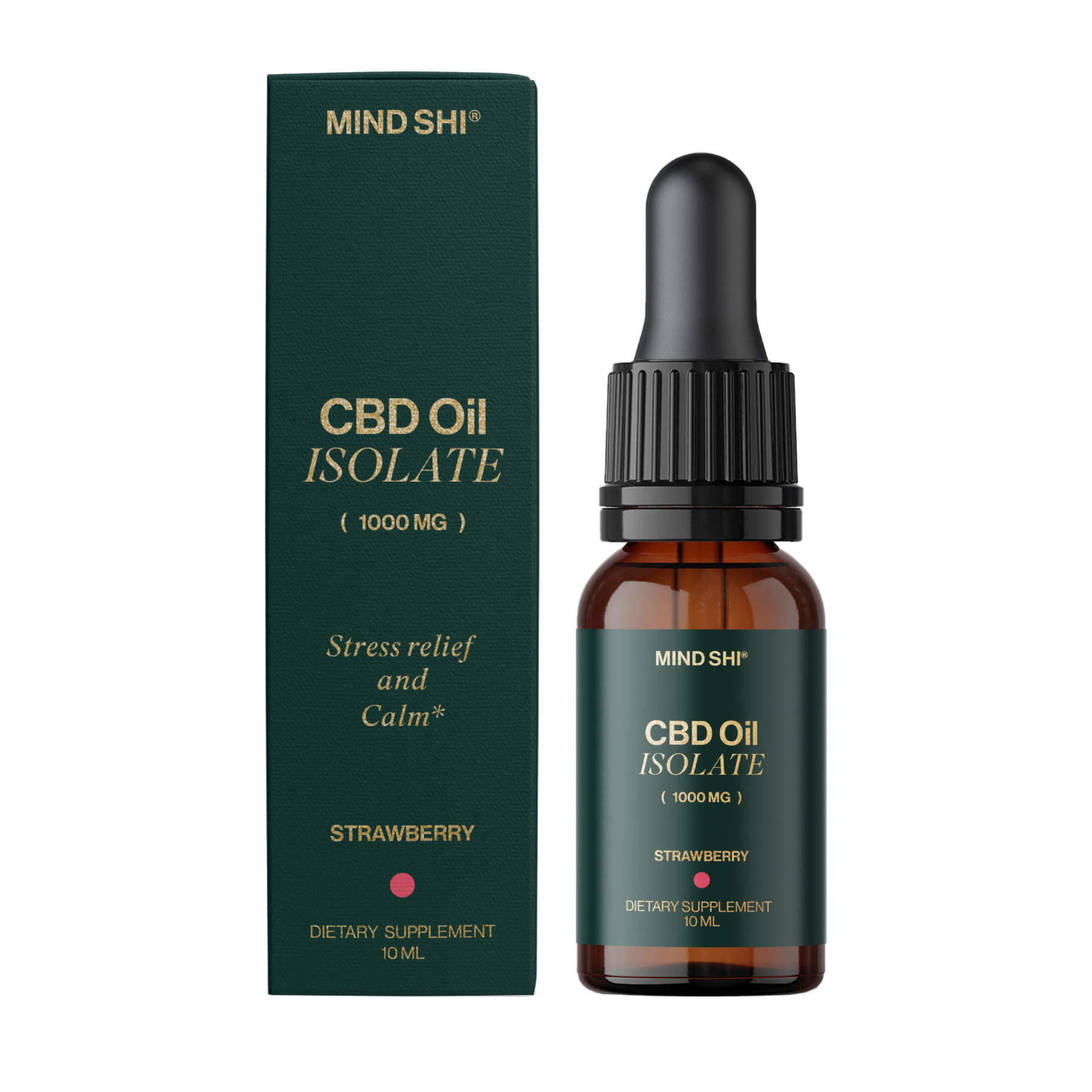Mind Shi CBD Oil Isolate 1000 mg Strawberry - 10 ml 2023-10-3799