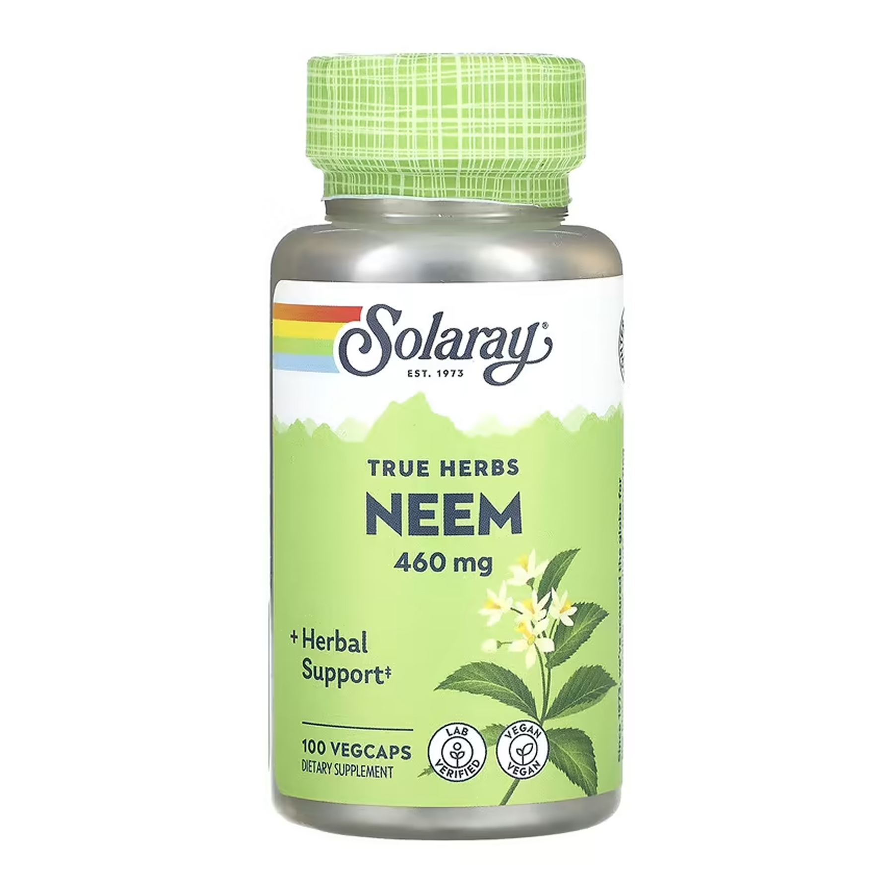 Solaray Neem Leaf 460mg - 100 vcaps 2023-10-6724