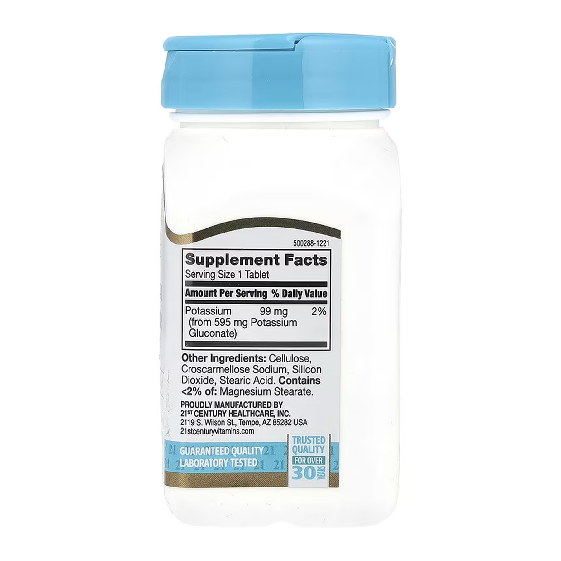 21st Century Potassium Gluconate 595 mg - 110 tabs 2023-10-7101