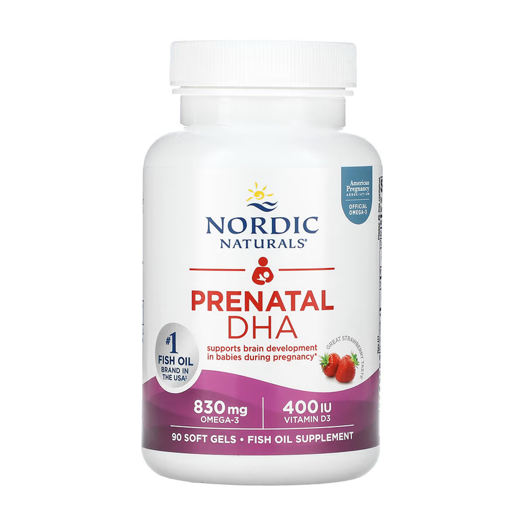 Nordic Naturals Prenatal DHA - 90 softgels Strawberry 2023-10-5948