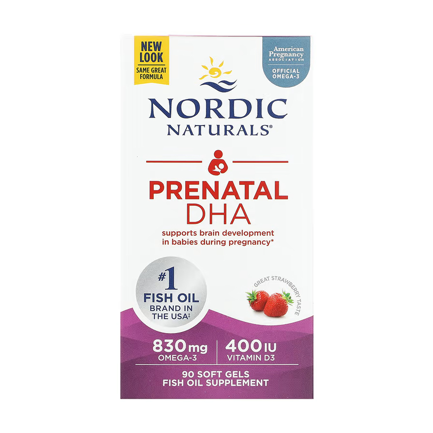 Nordic Naturals Prenatal DHA - 90 softgels Strawberry 2023-10-5948