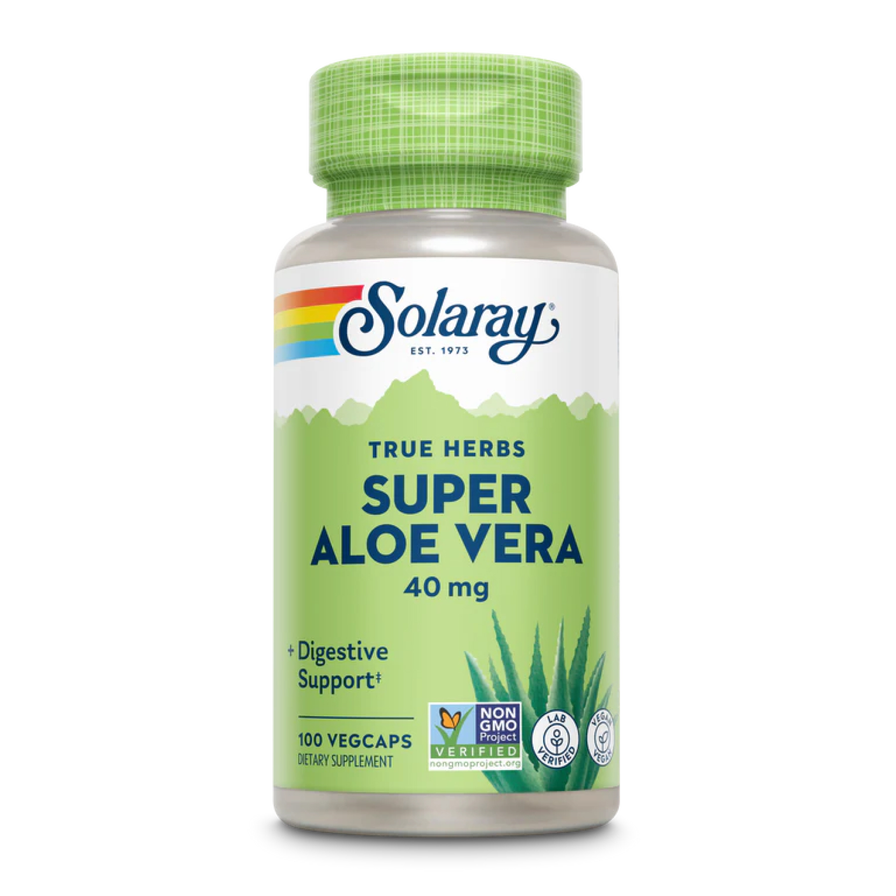 Solaray Super Aloe Vera Gel 8000mg - 100 vcaps 2023-10-4421