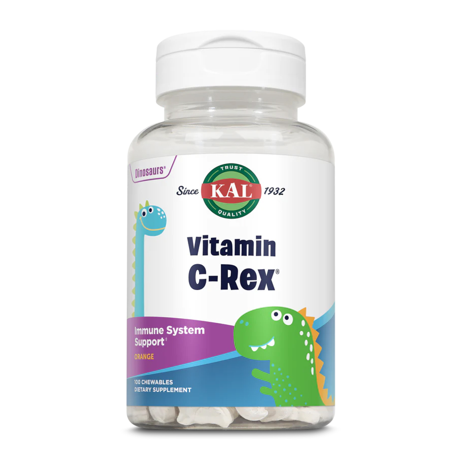 KAL C-Rex 100mg - 100 chewable Orange 2023-10-2159