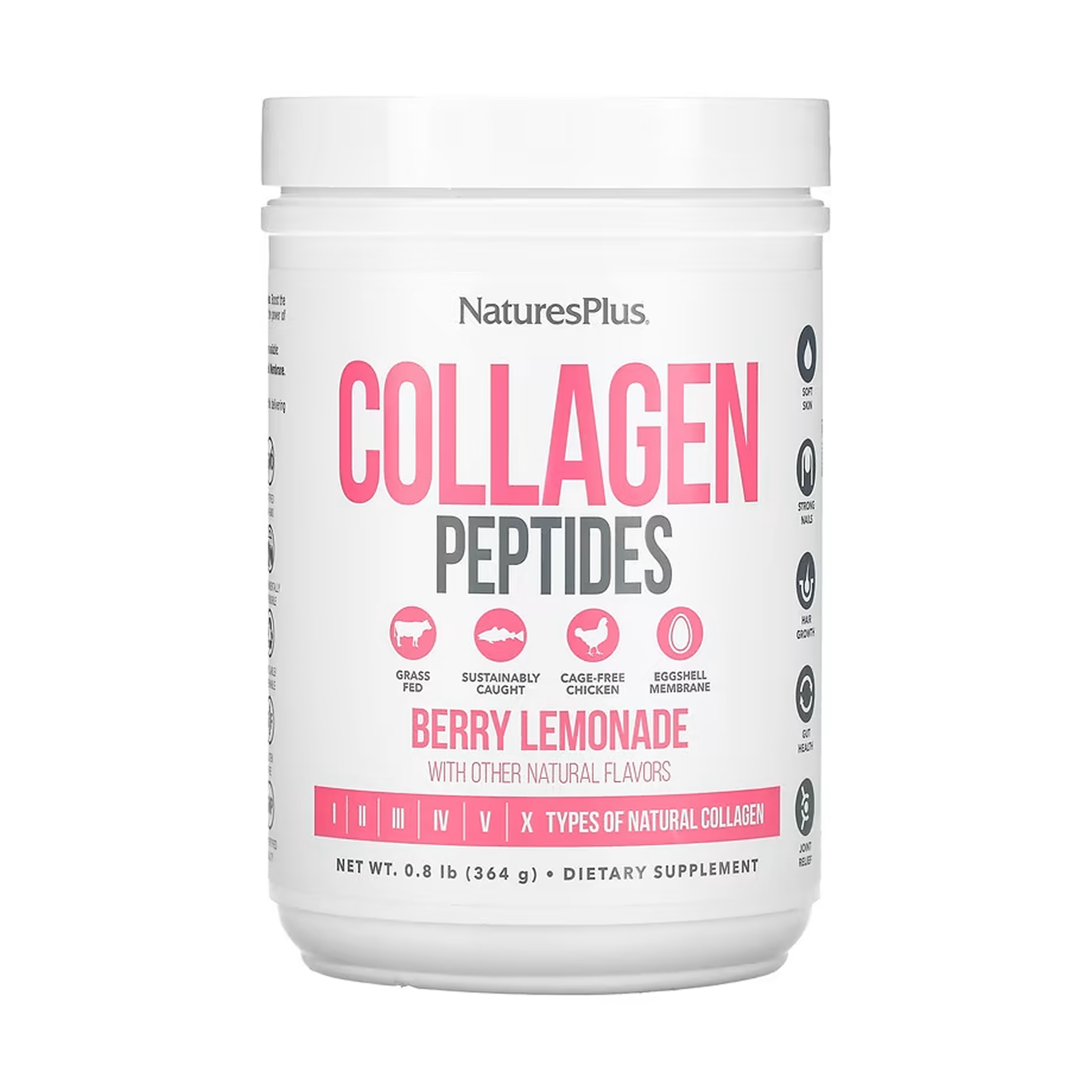Nature's Plus Collagen Peptides - 364g Berry Lemonade 2023-10-5540