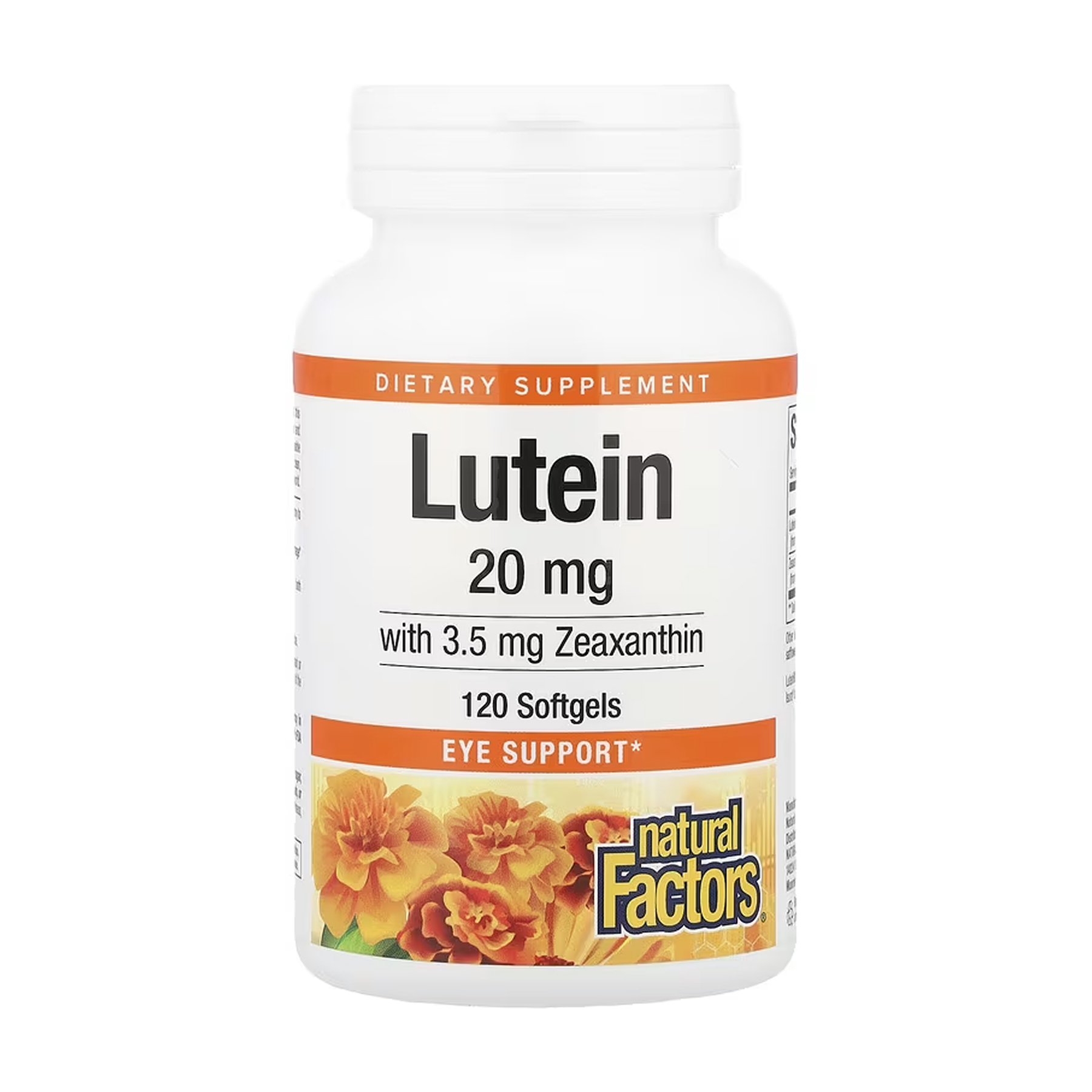 Natural Factors Lutein 20mg - 120 softgels 2023-10-6542