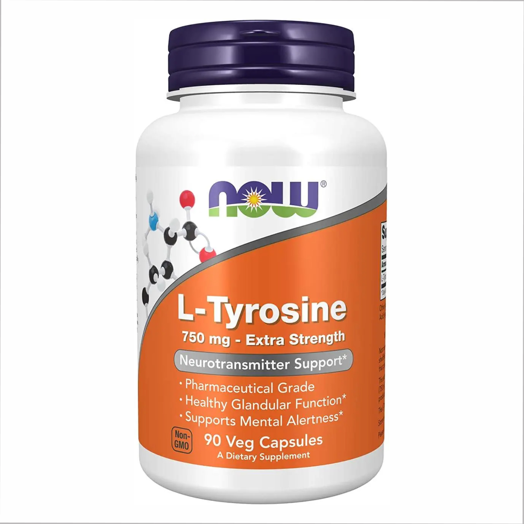 Now Foods L-Tyrosine 750mg - 90 vcaps 2022-10-0655