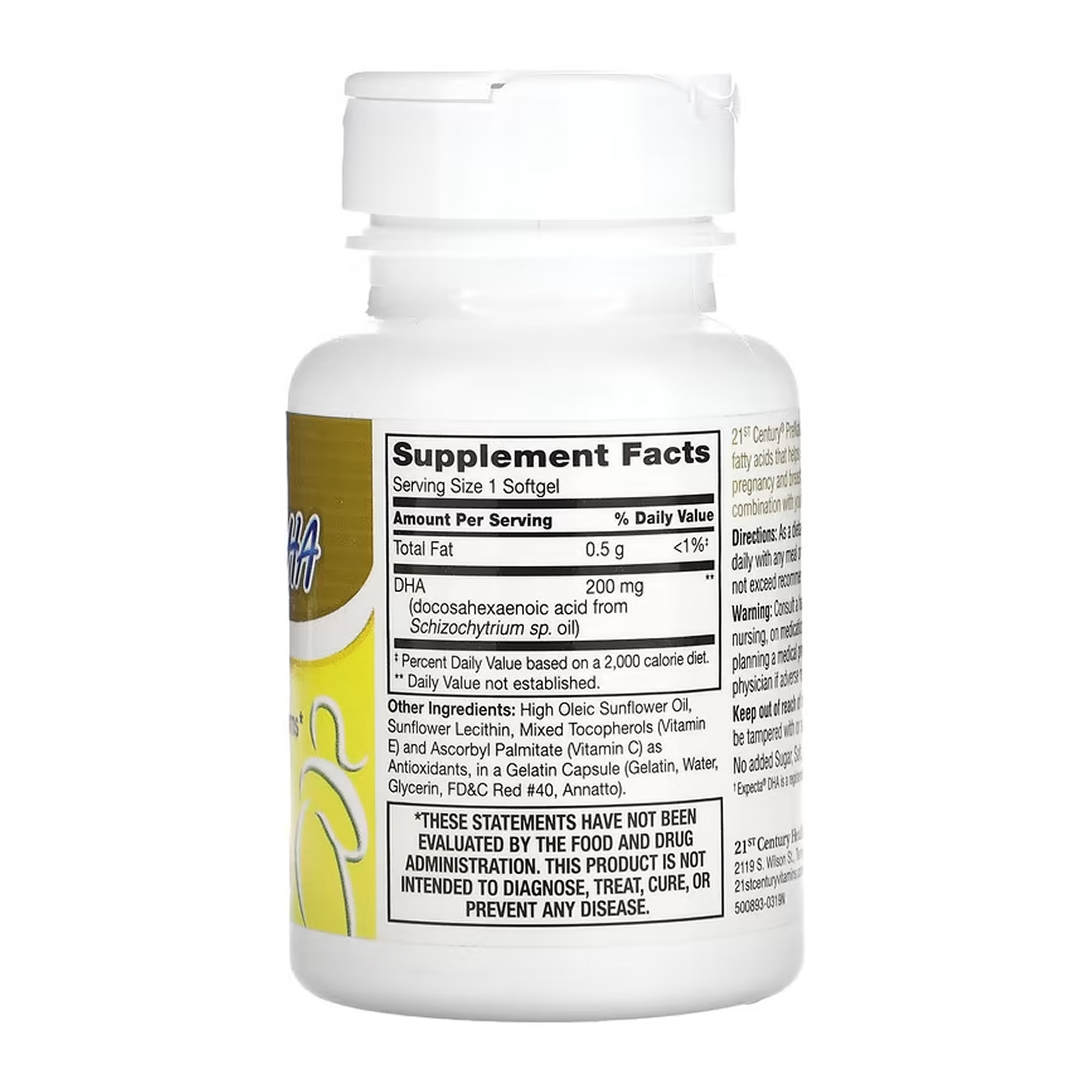 21st Century PreNatal DHA - 30 softgels 2023-10-7102