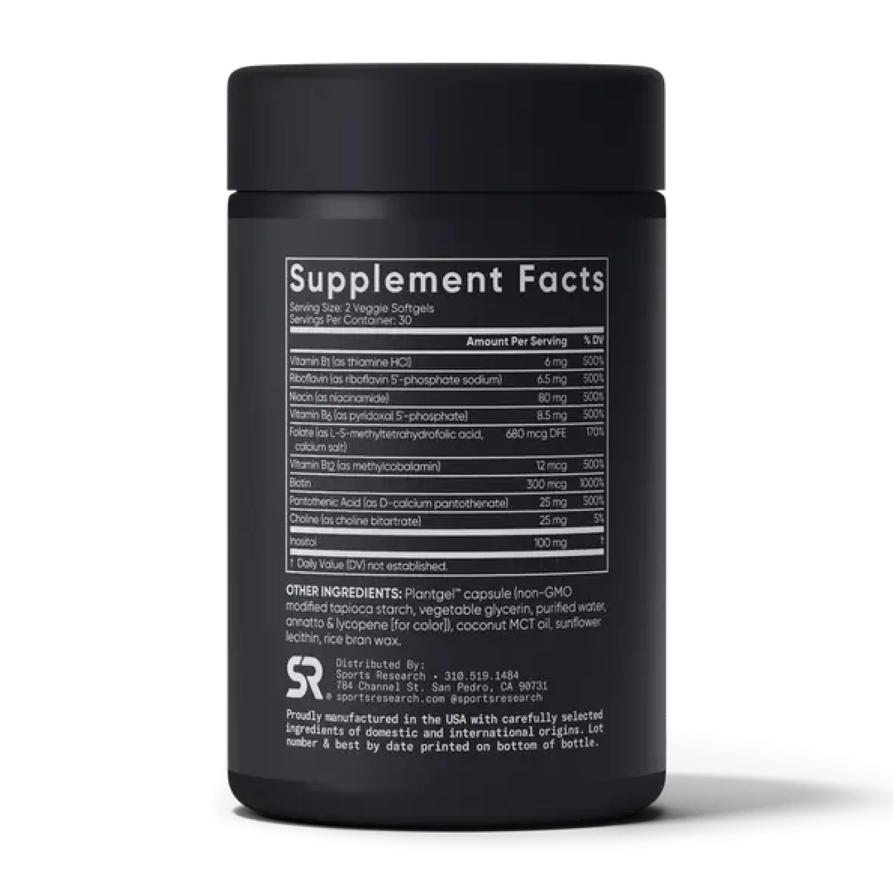 Sport Research Vitamin B-Complex - 60 softgels 2023-10-4011