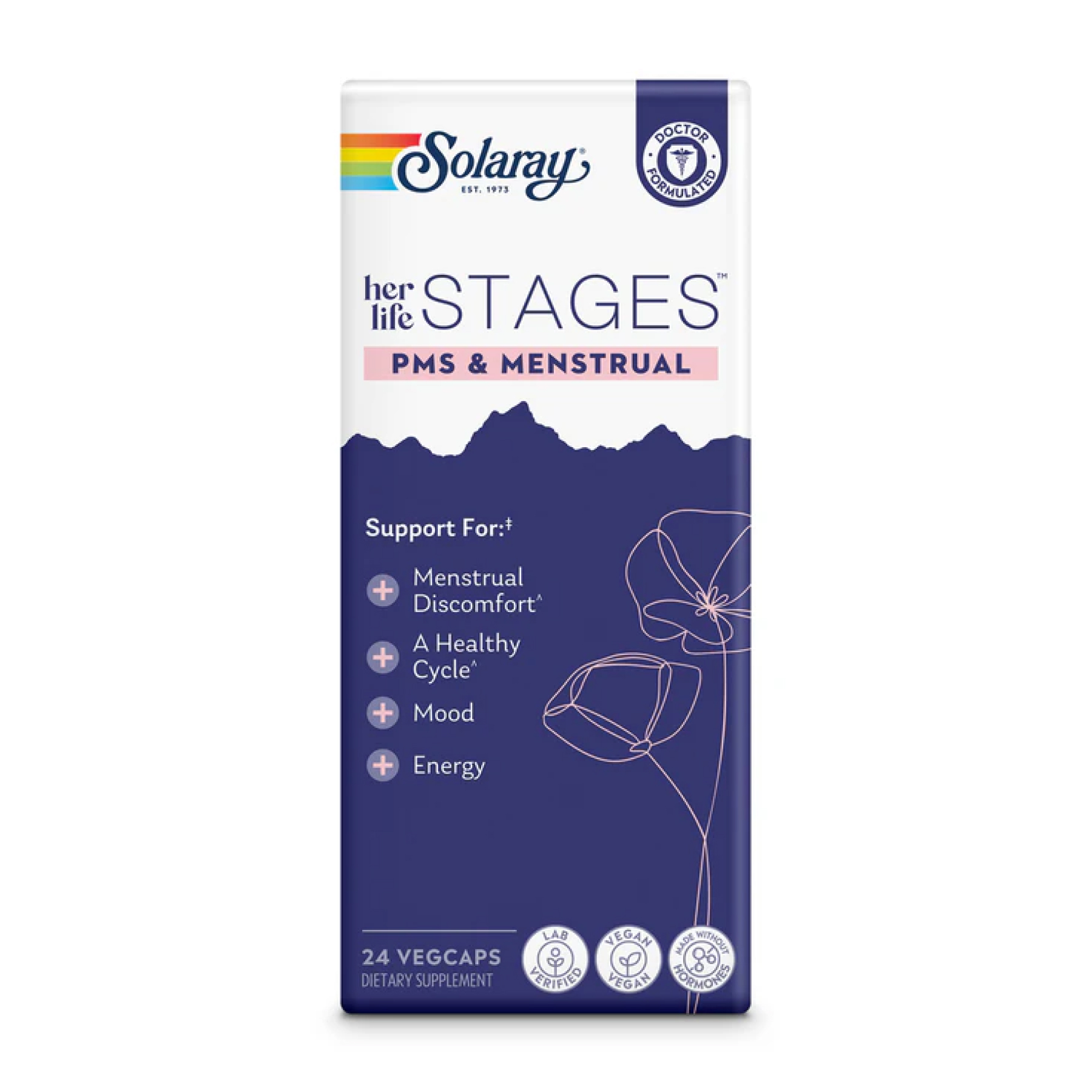 Solaray Womens Health Menstruation - 24 vcaps 2023-10-2423