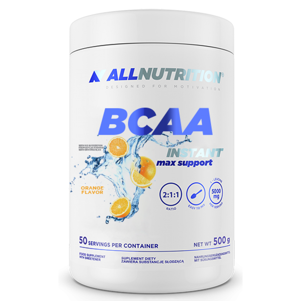 Allnutrition BCAA Max Support Instant - 500g Orange 100-18-1496008-20