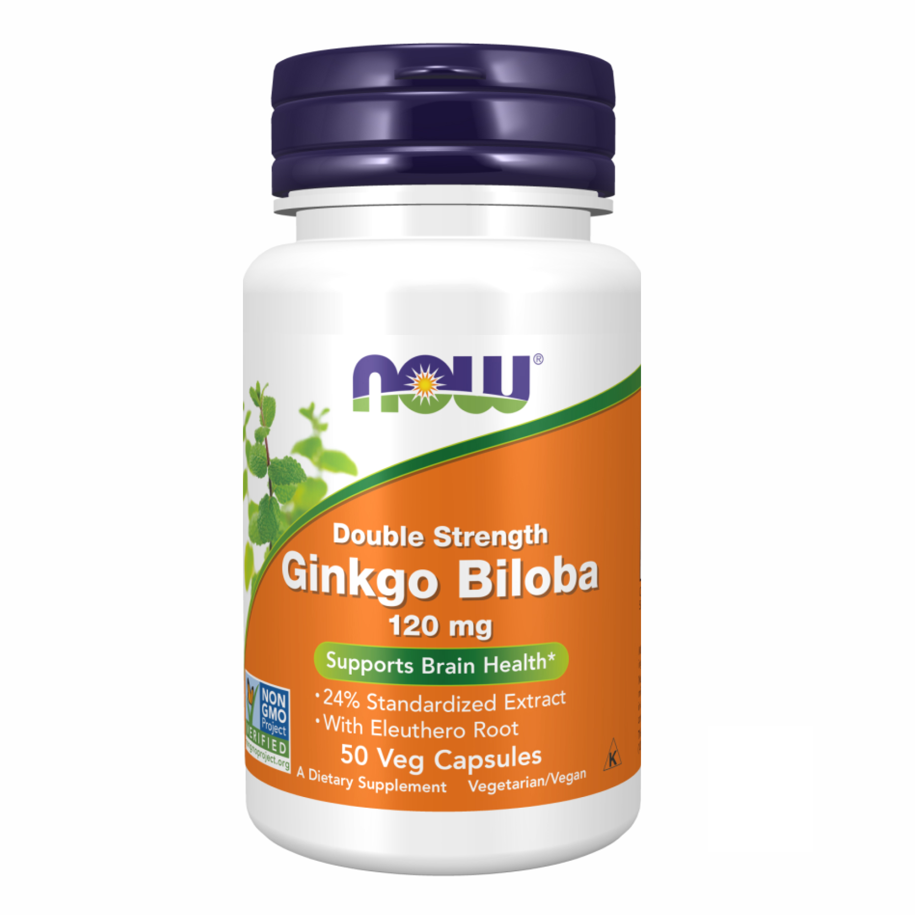Now Foods Ginkgo Biloba 120mg - 50 vcaps 100-76-3642007-20