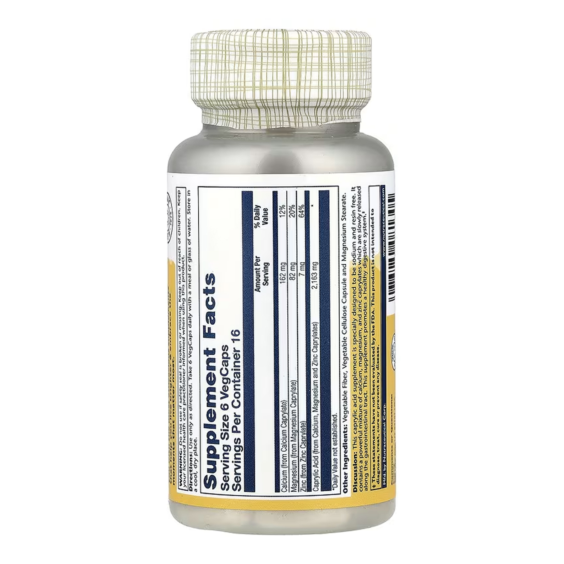 Solaray Capryl 2163 mg - 100 vcaps 2023-10-6758