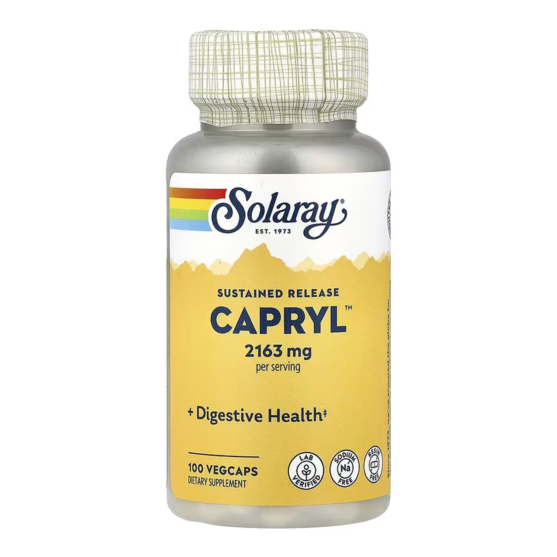 Solaray Capryl 2163 mg - 100 vcaps 2023-10-6758