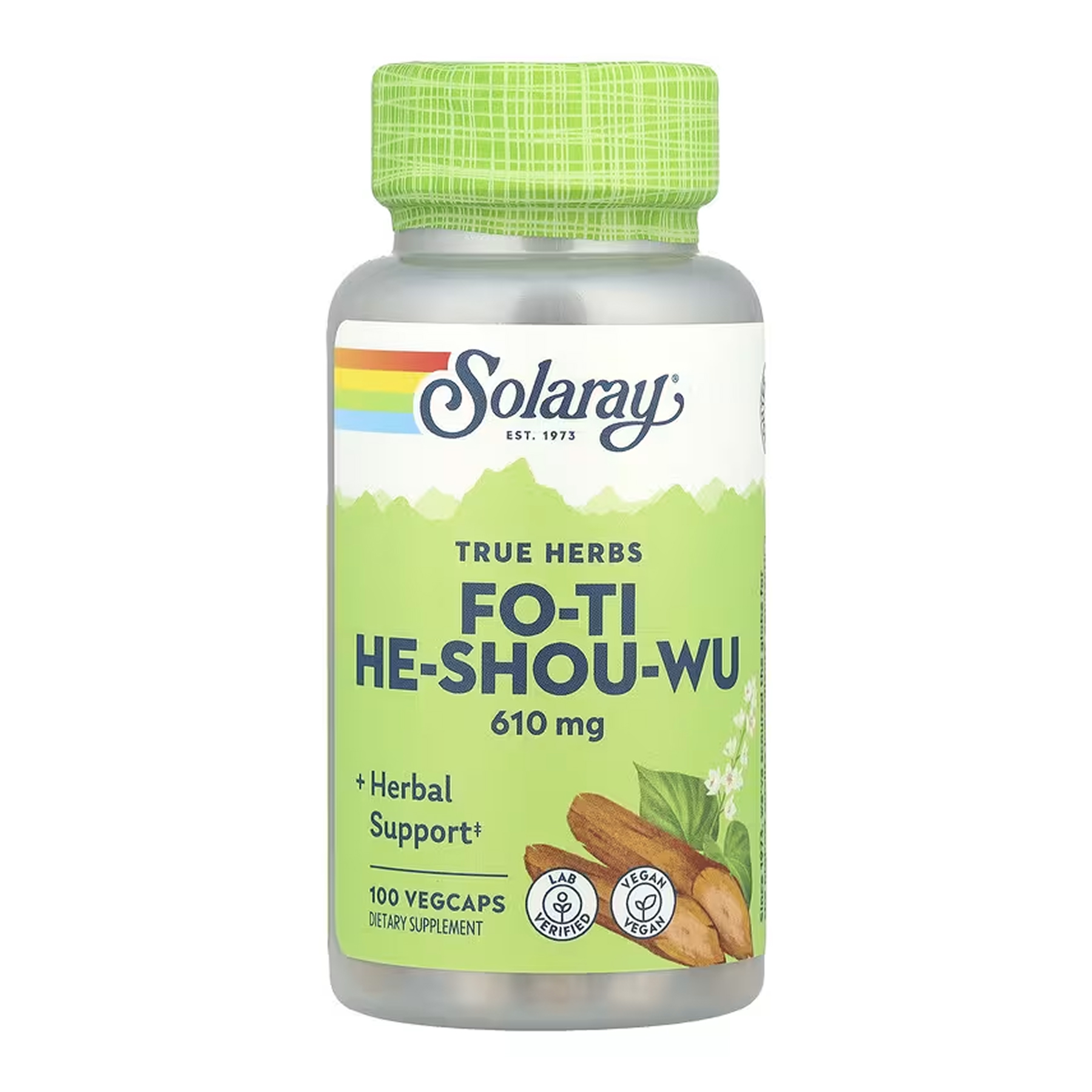 Solaray Fo-Ti He-Shou-Wu 610mg - 100 vcaps 2023-10-6997