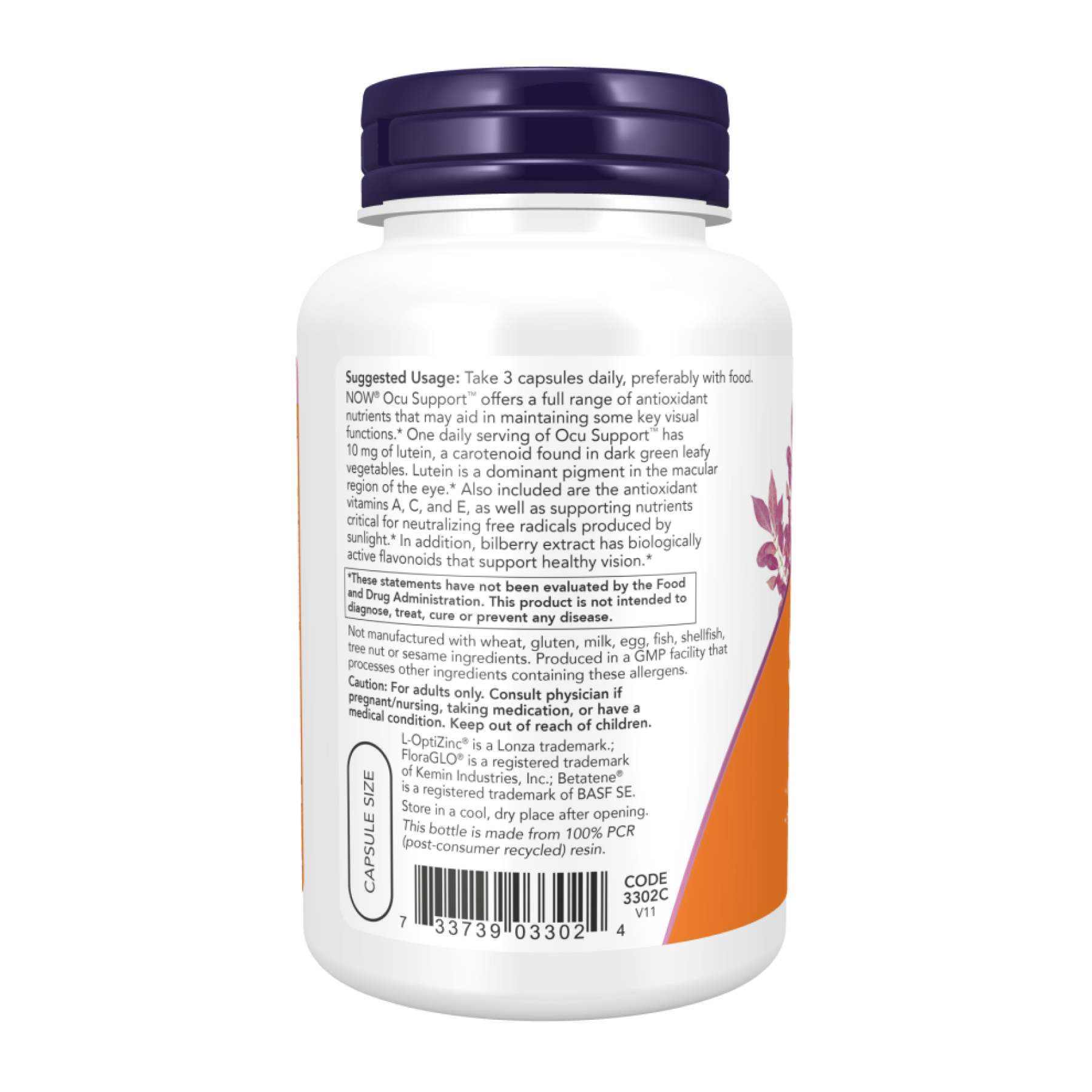 Now Foods Ocu Support - 120 vcaps 2023-10-3783