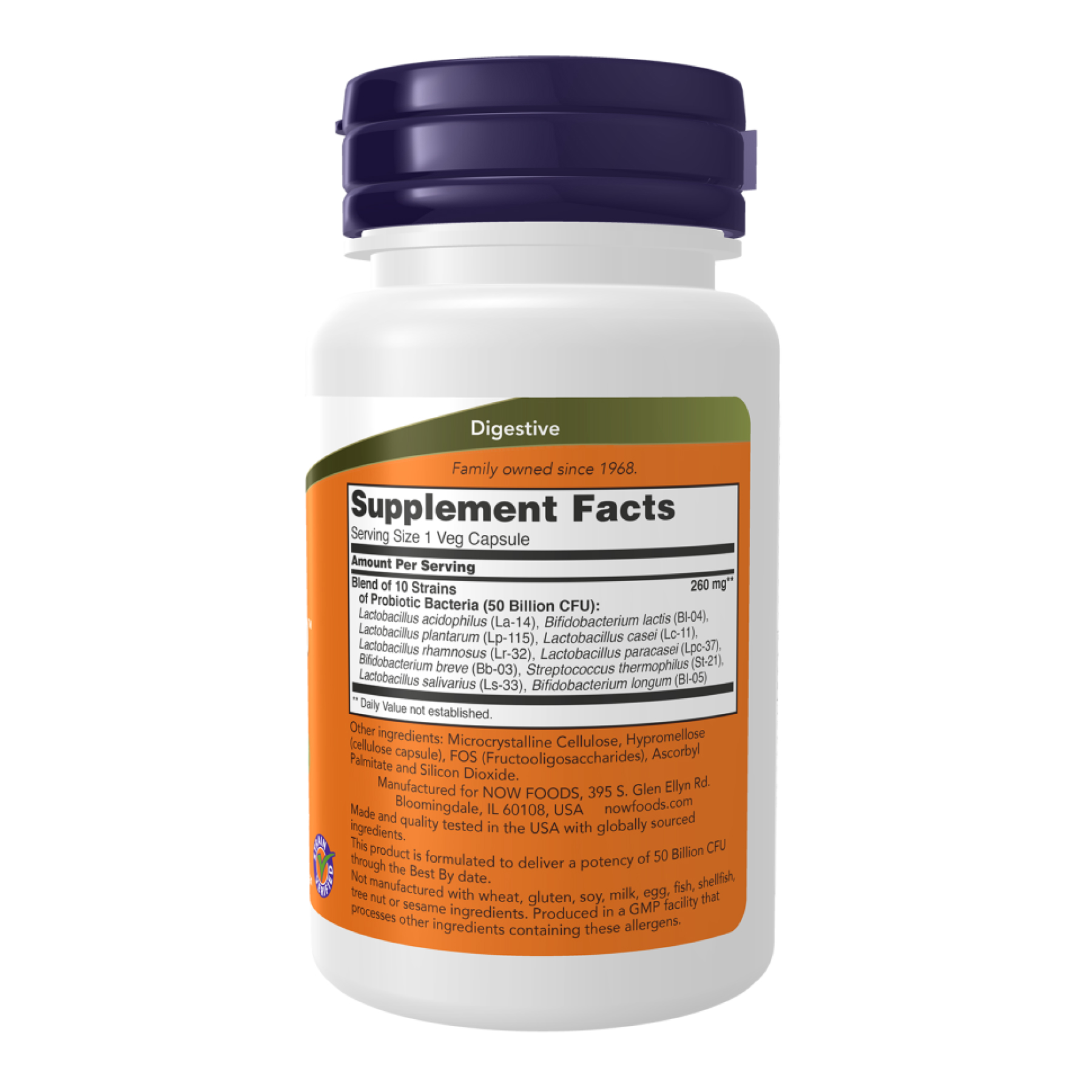 Now Foods Probiotic-10™ 50 Billion - 50 vcaps 2023-10-5242