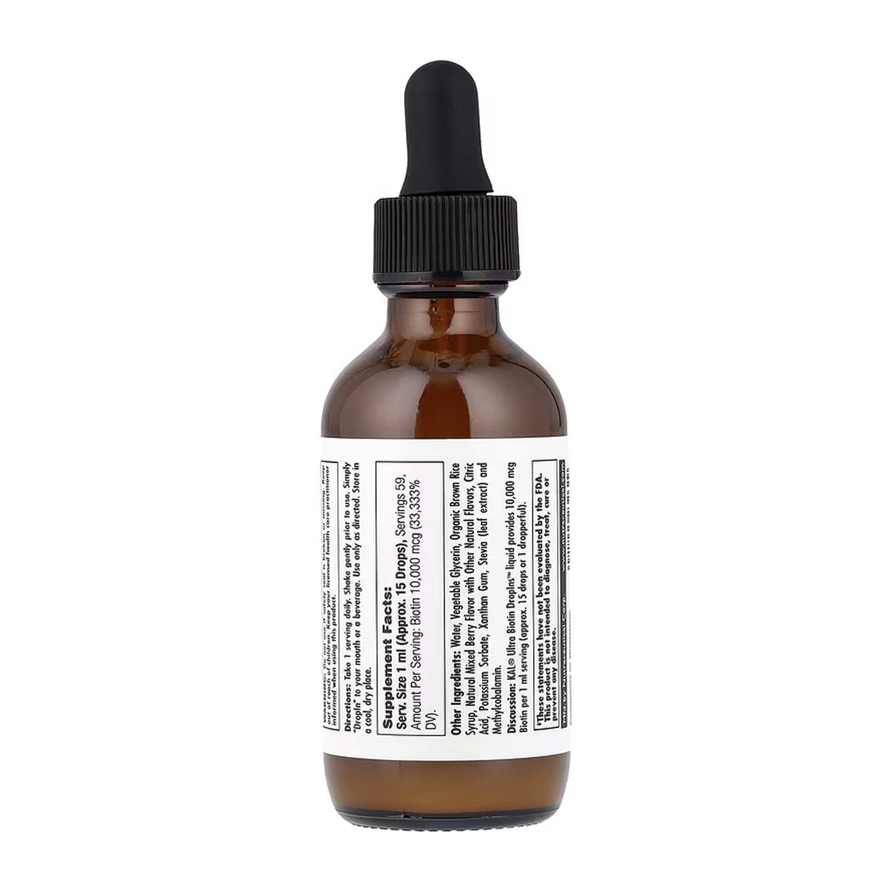 KAL Ultra Biotin 10000mcg - 59 ml Mixed Berry 2023-10-7033