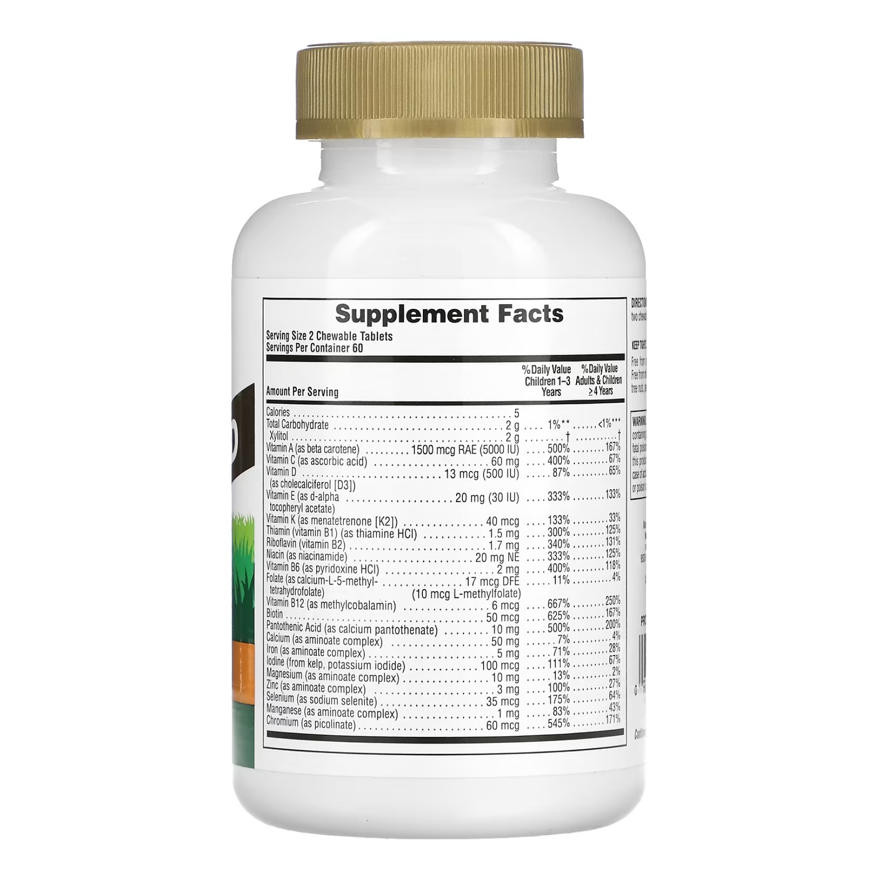Nature's Plus Gold Assorted Chewable - 120 tabs 2022-10-2847