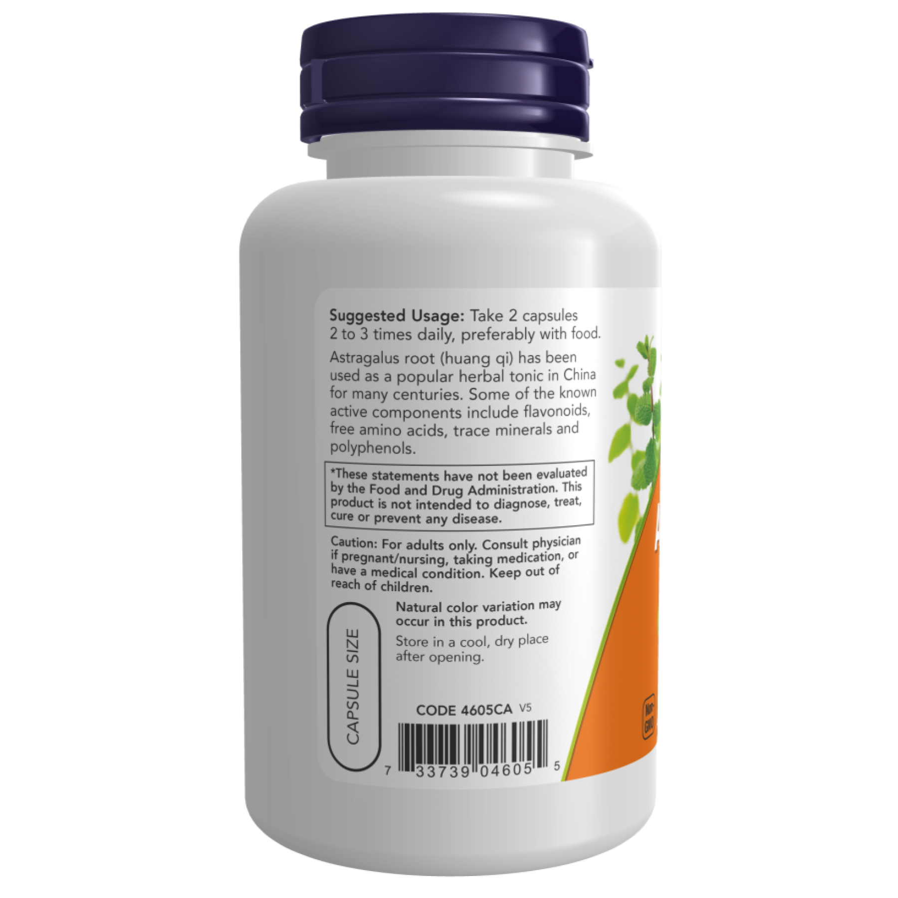 Now Foods Astragalus 500 mg - 100 vcaps 2022-10-2634