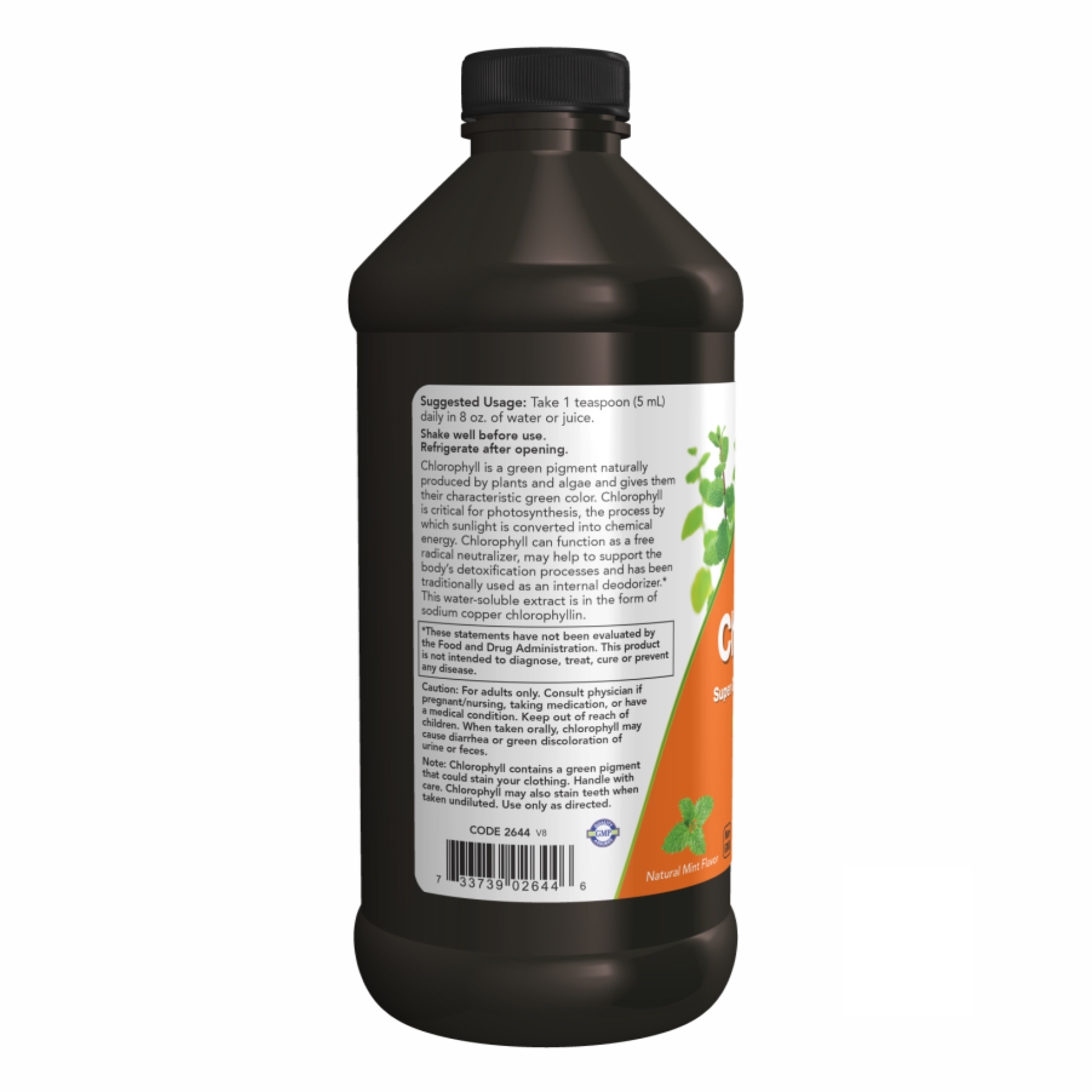 Now Foods Chlorophyll Liquid Mint - 16 oz 2022-10-0079