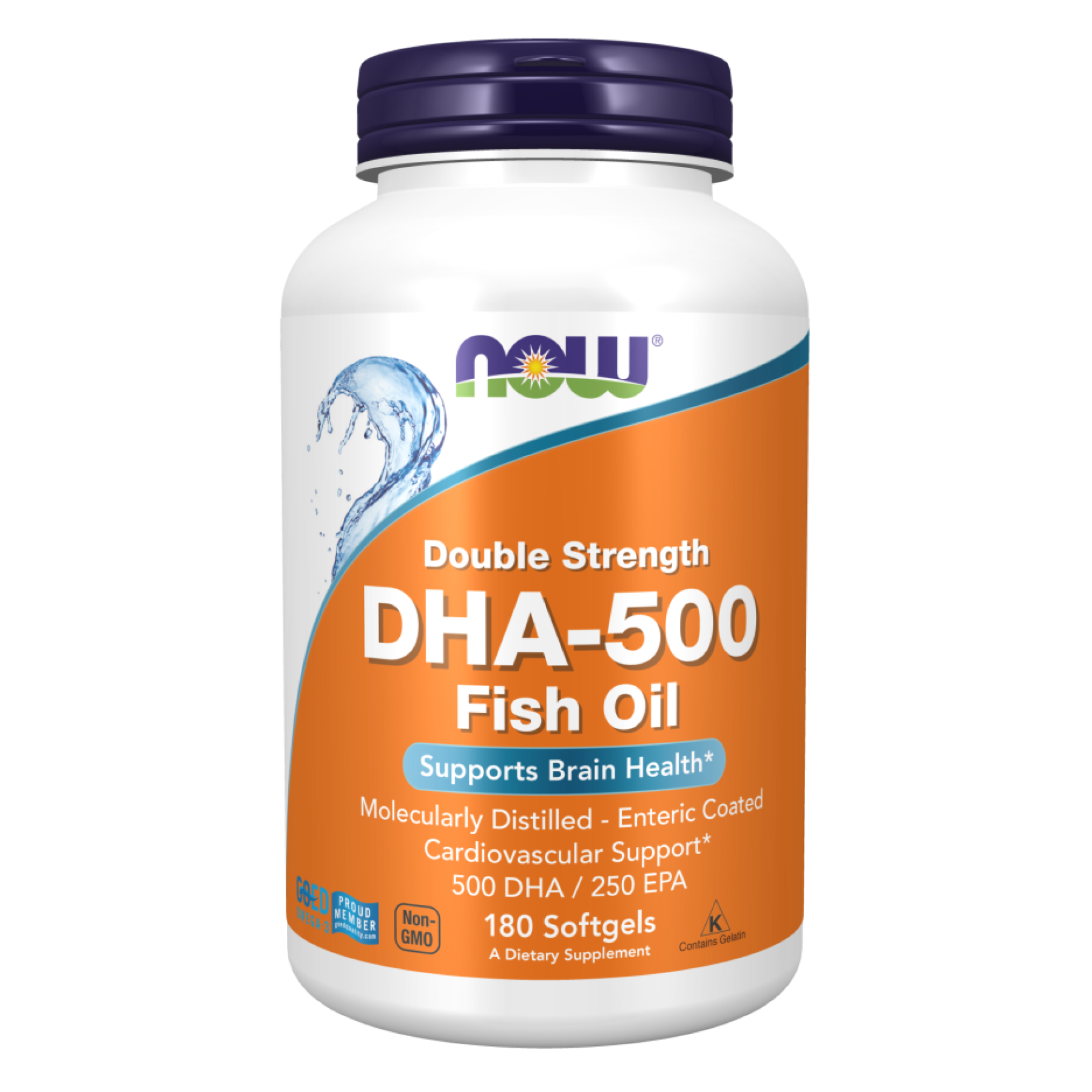 Now Foods DHA 500mg - 180 sgels 2022-10-2585