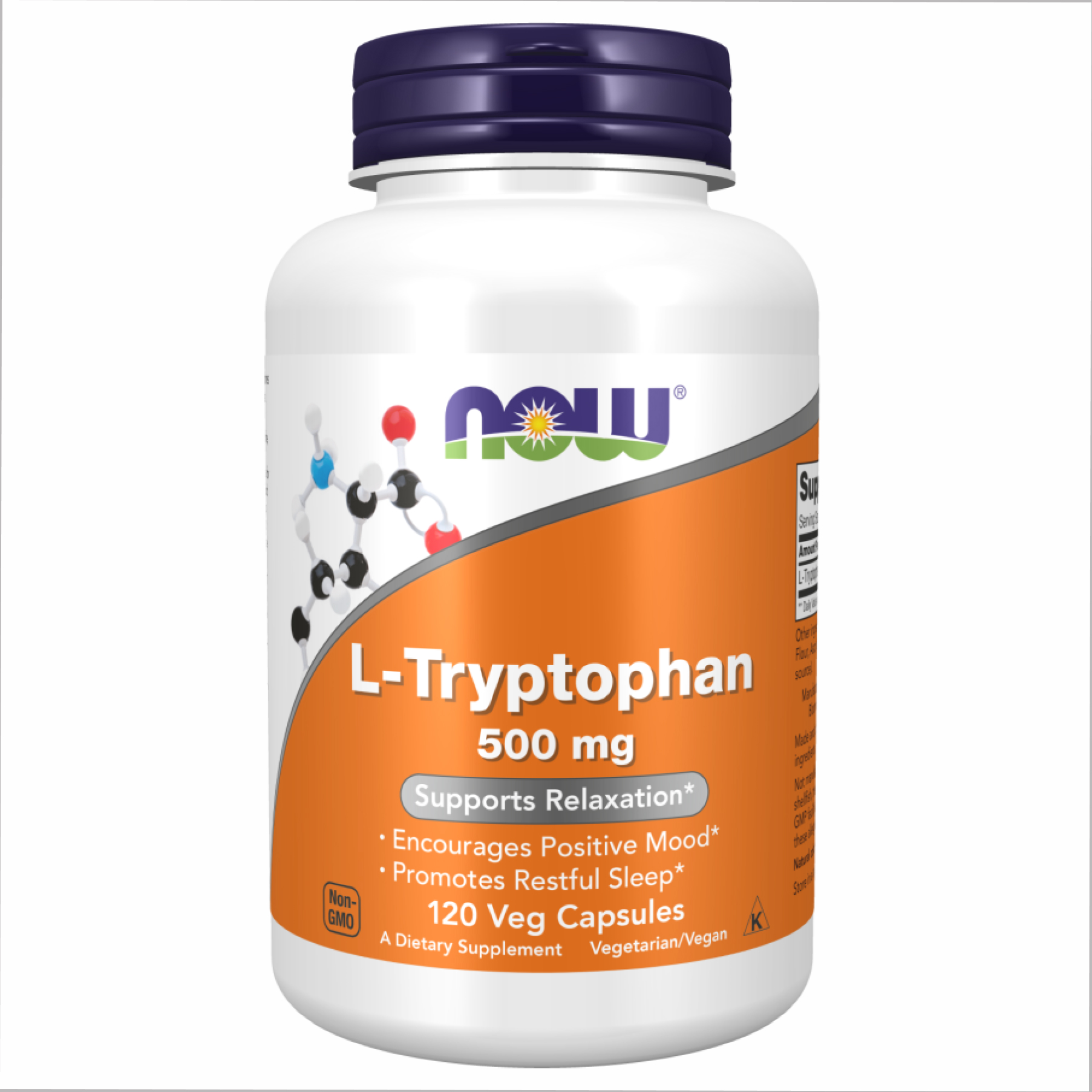 Now Foods L-Tryptophan 500mg - 120 vcaps 2022-10-0656