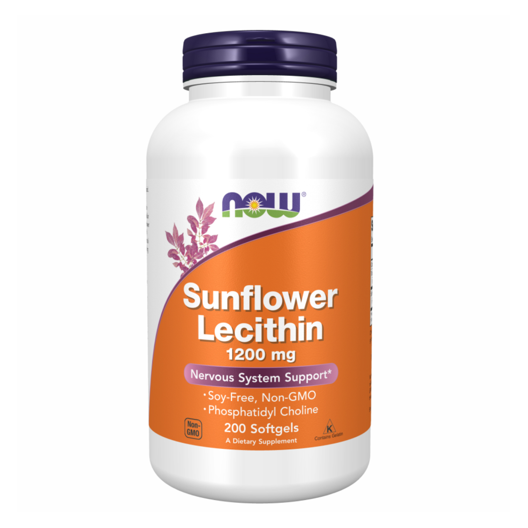 Now Foods Sunflower Lecithin 1200mg - 200 sgels (Повреждена банка) 2023-10-7783