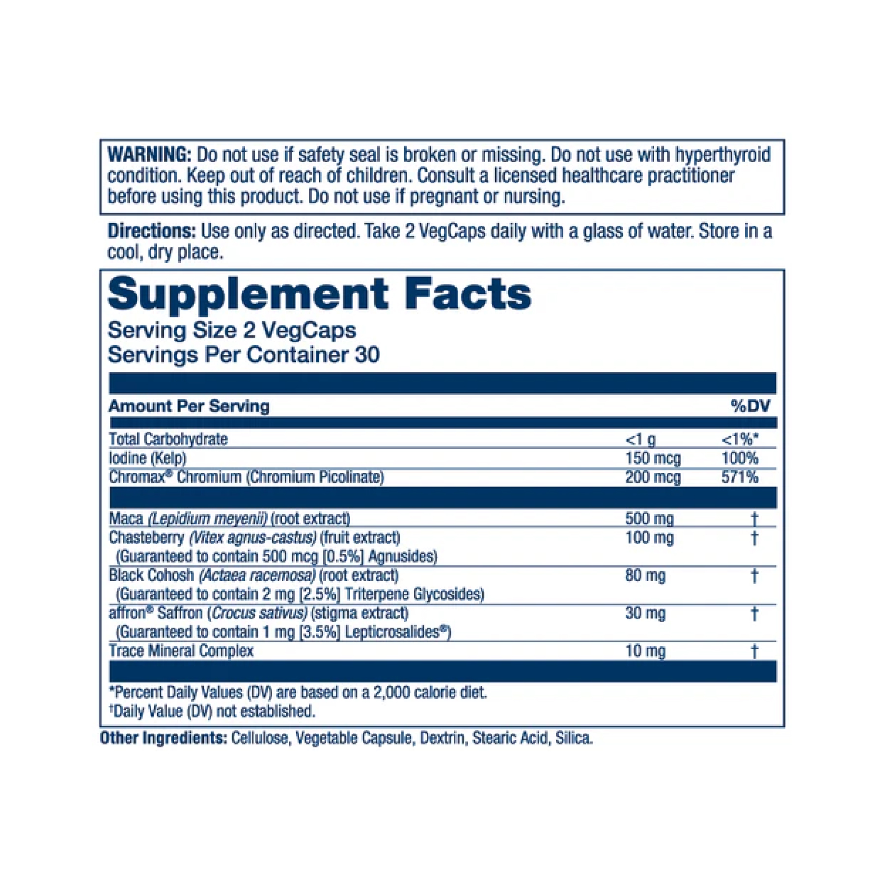 Solaray Womens Health Perimenopause - 60 vcaps 2023-10-2424
