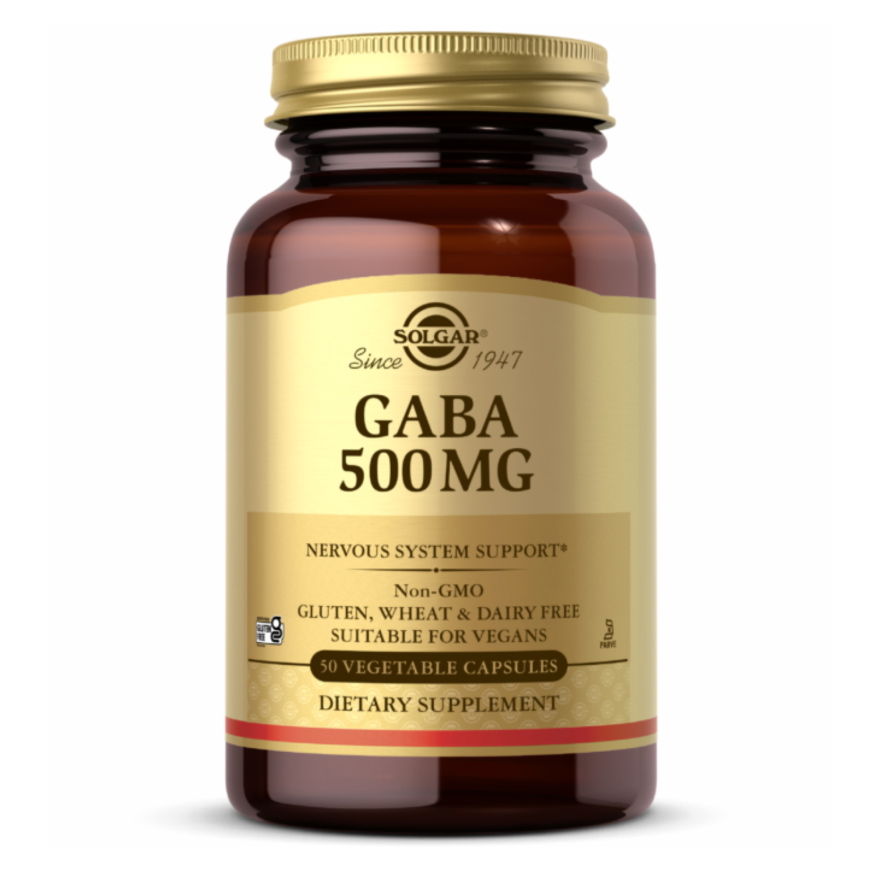 Solgar GABA 500mg - 50 Vcaps 2022-10-0759