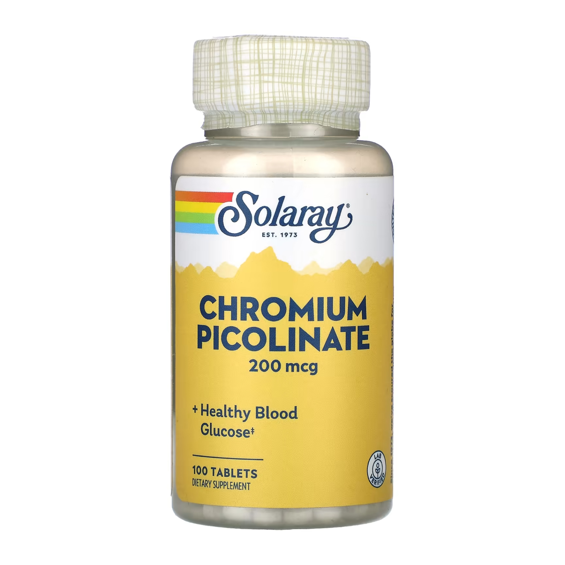 Solaray Chromium Picolinate 200mcg - 100 tabs 2023-10-3427