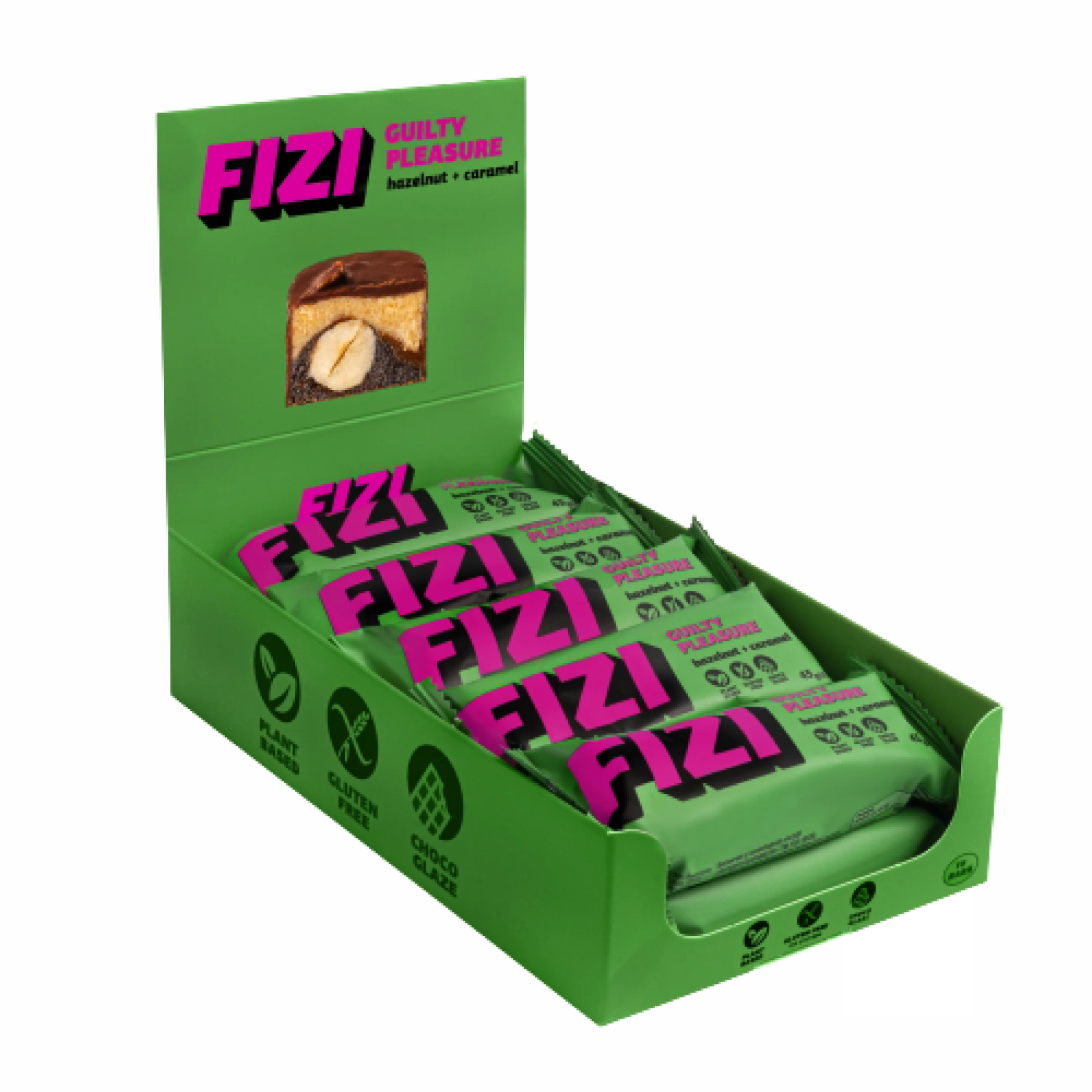 FIZI FIZI Chocolate Bar - 10х45g Hazelnut-Caramel 2022-10-0337