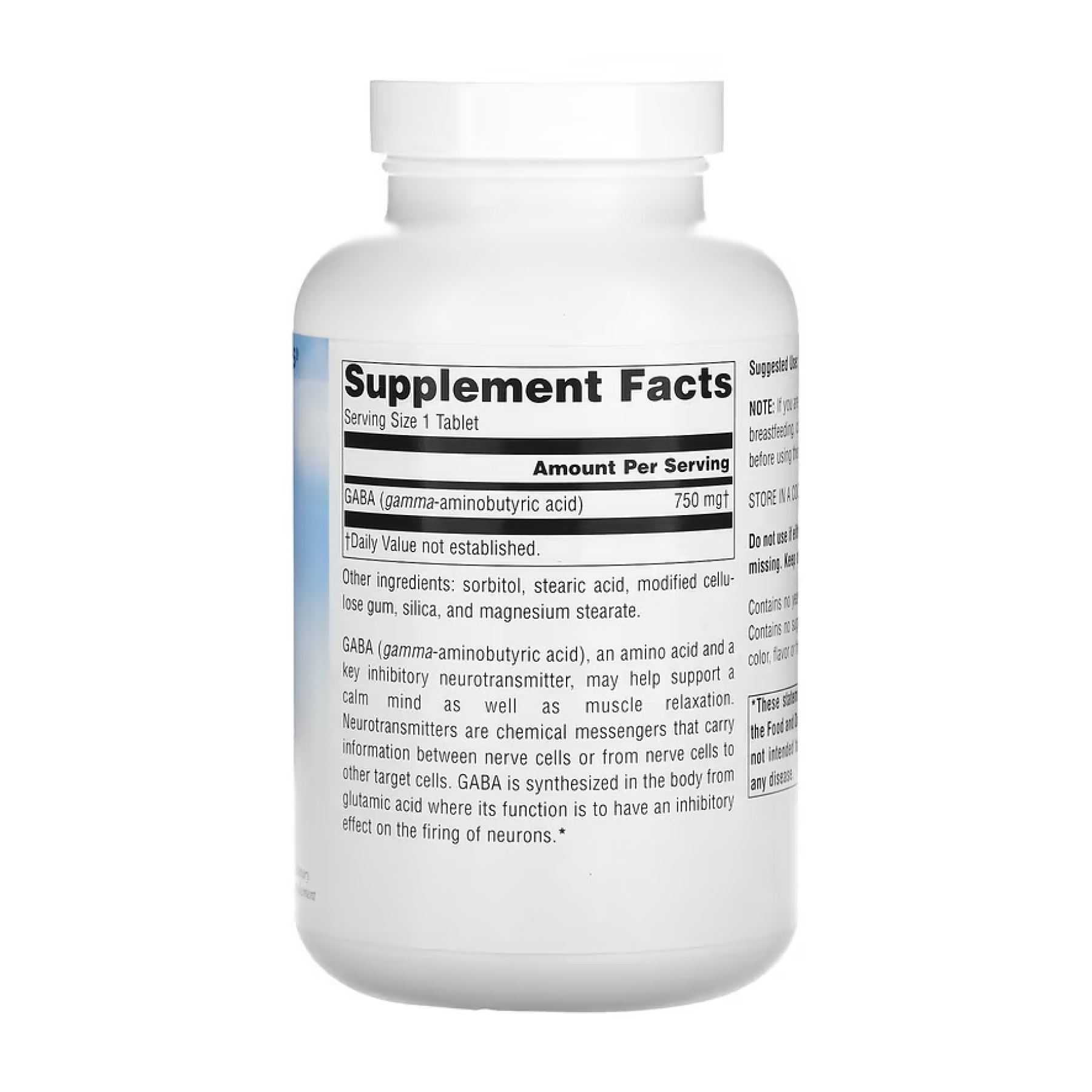 Source Naturals Serene Science® GABA 750 mg - 180 tabs 2023-10-5114