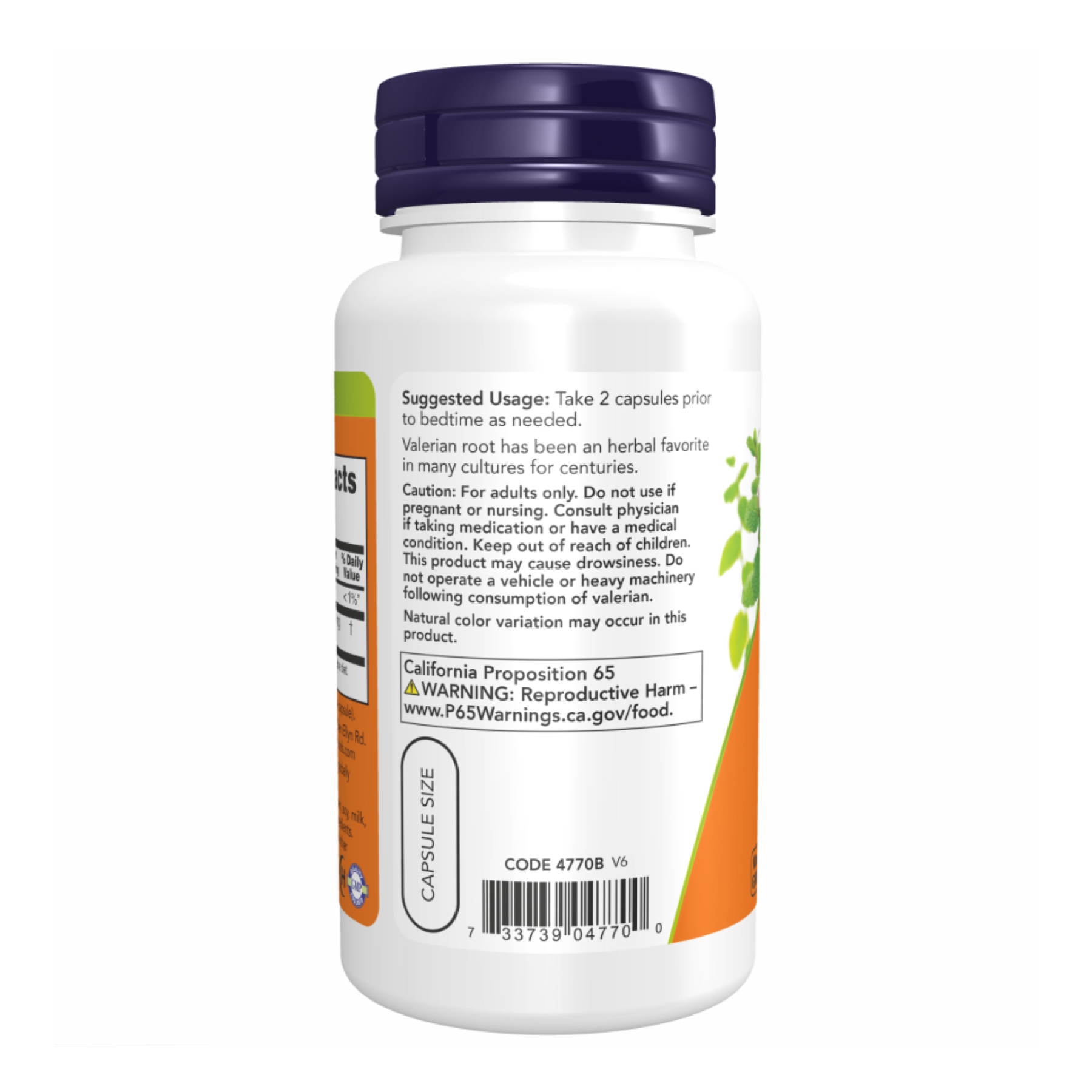 Now Foods Valerian Root 500mg - 250 vcaps 2022-10-1366