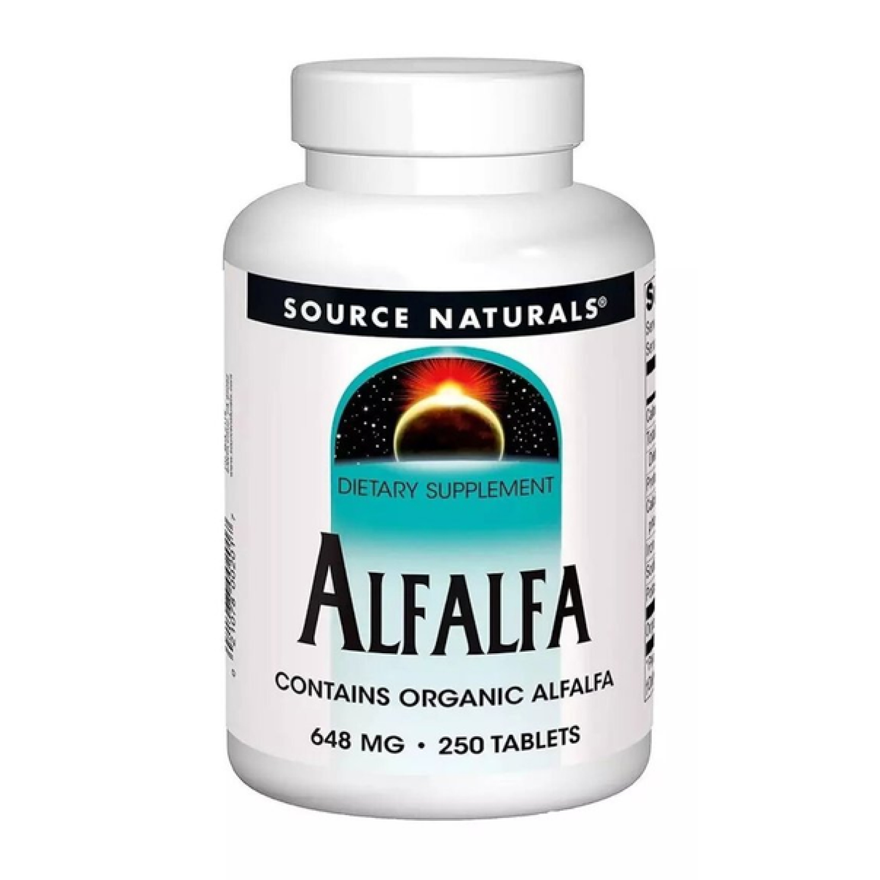 Source Naturals Alfalfa 648mg - 250 tabs 2023-10-4608