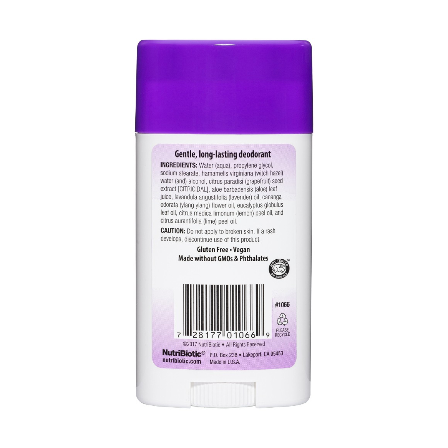 Nutribiotic Deodorant - 75g Lavender 2023-10-3513