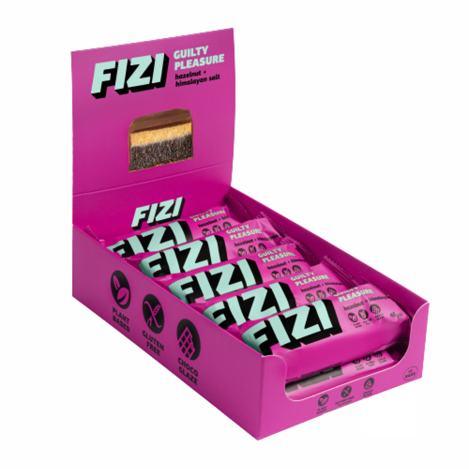 FIZI FIZI Chocolate Bar - 10х45g Hazelnut-Himalayan Salt 2022-10-0338