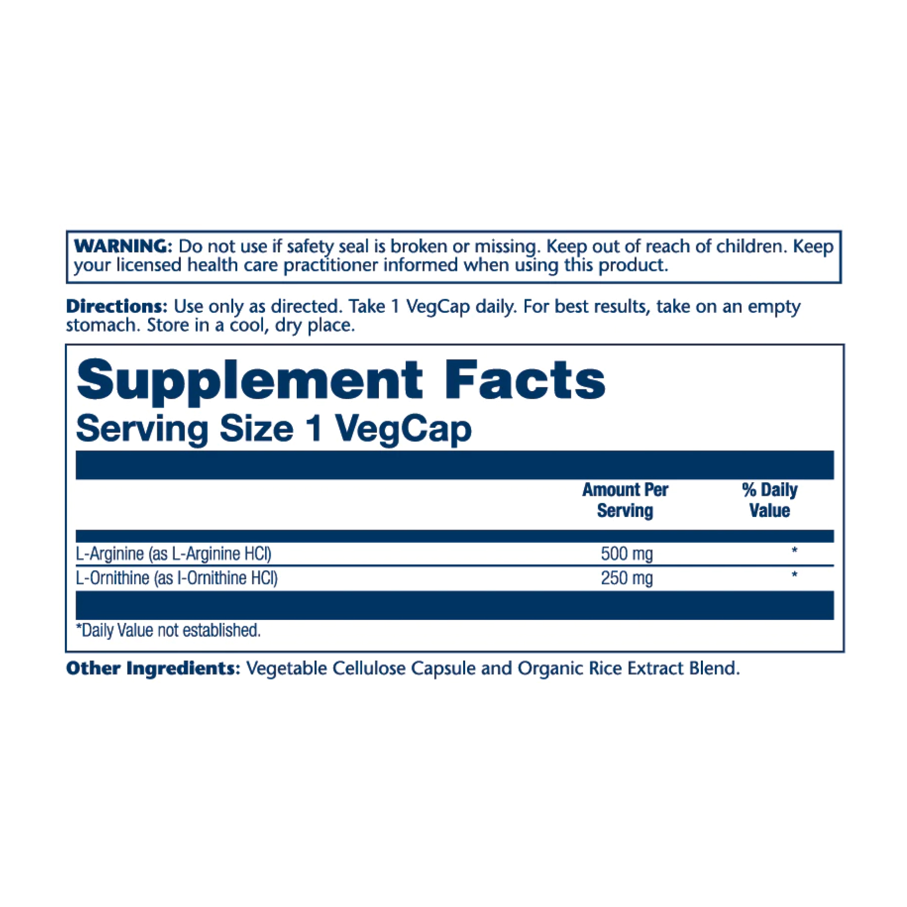 Solaray L-Arginine L-Ornithine 750mg - 50 vcaps 2022-10-1790