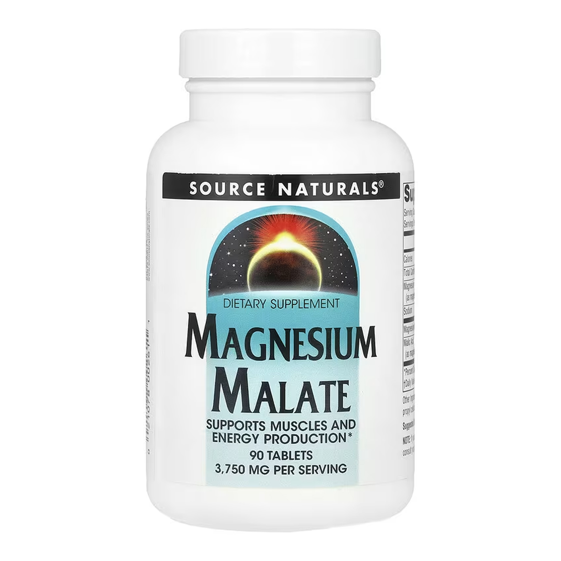 Source Naturals Magnesium Malate 1250mg - 90 tabs 2023-10-2677