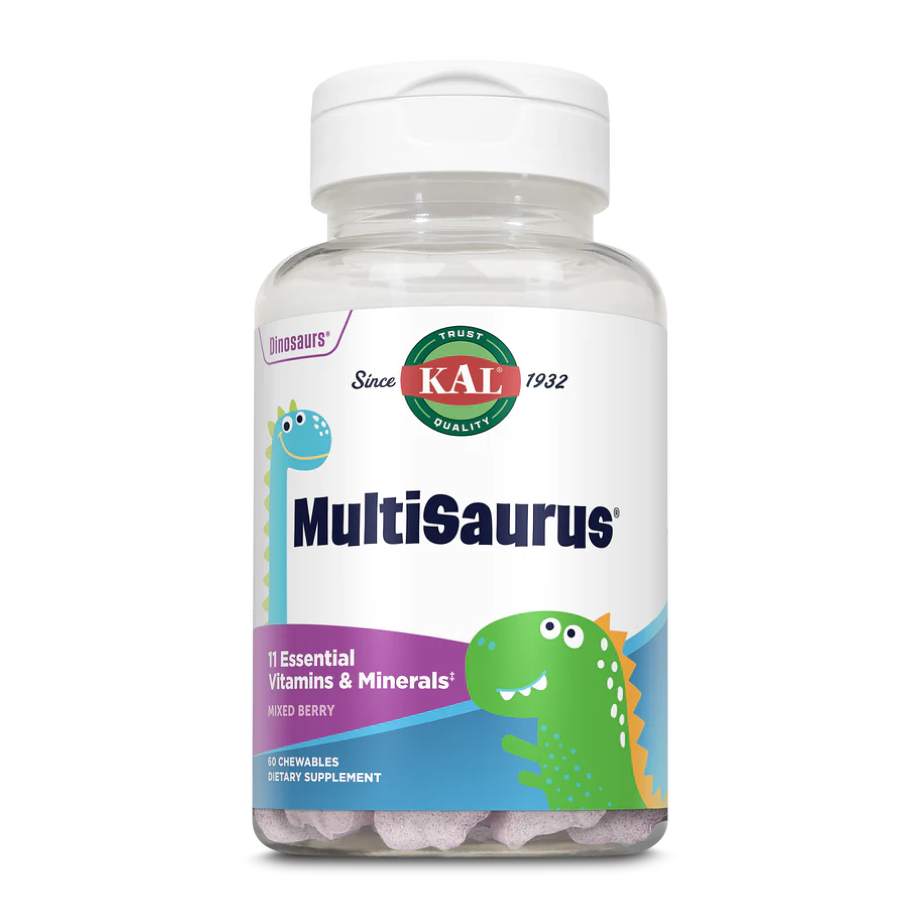 KAL MultiSaurus - 60 chewable Mixed Berry 2023-10-2162