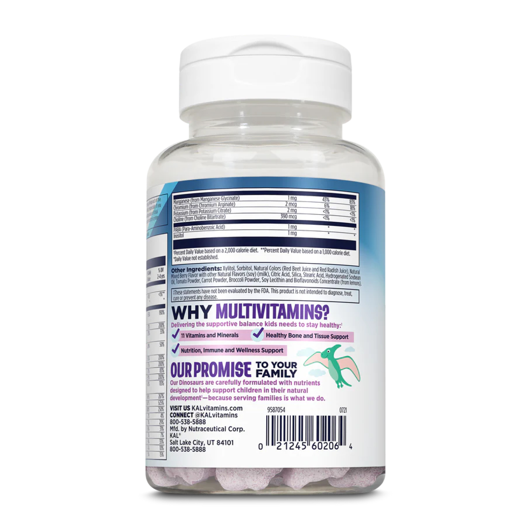 KAL MultiSaurus - 60 chewable Mixed Berry 2023-10-2162