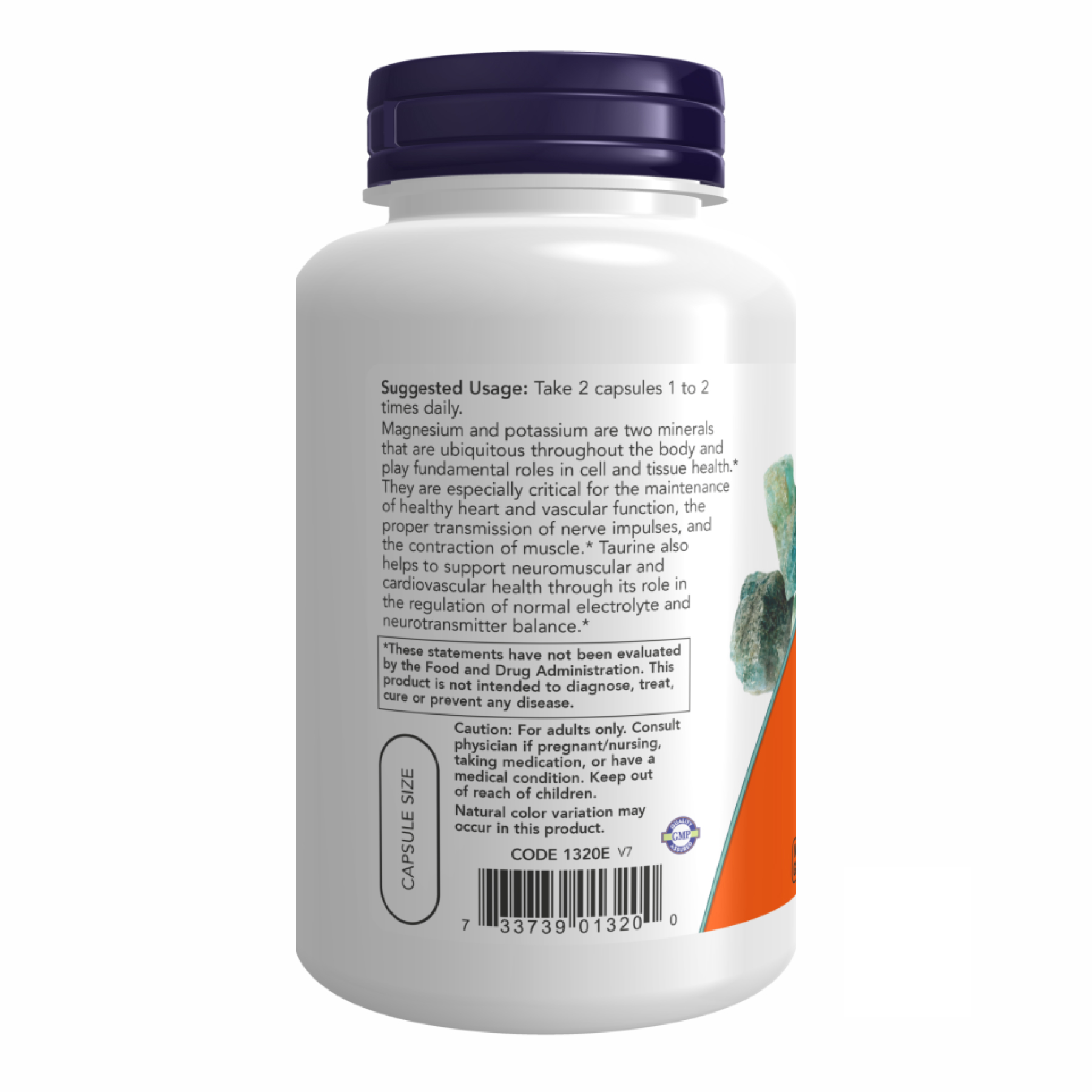 Now Foods Magnesium & Potassium Aspartate - 120 vcaps 2022-10-0032