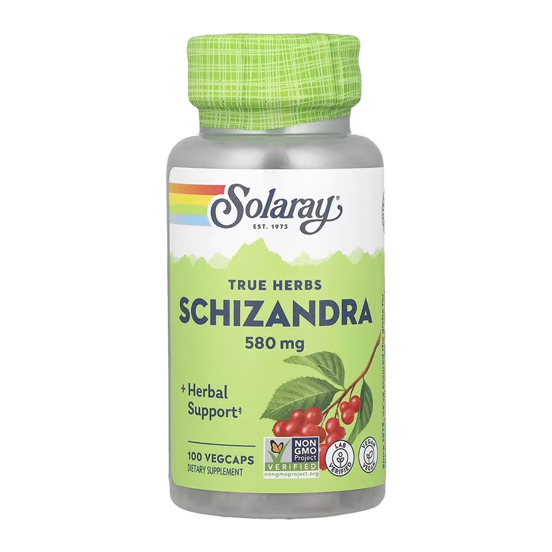 Solaray Schizandra Berry 580mg - 100 vcaps 2023-10-6728
