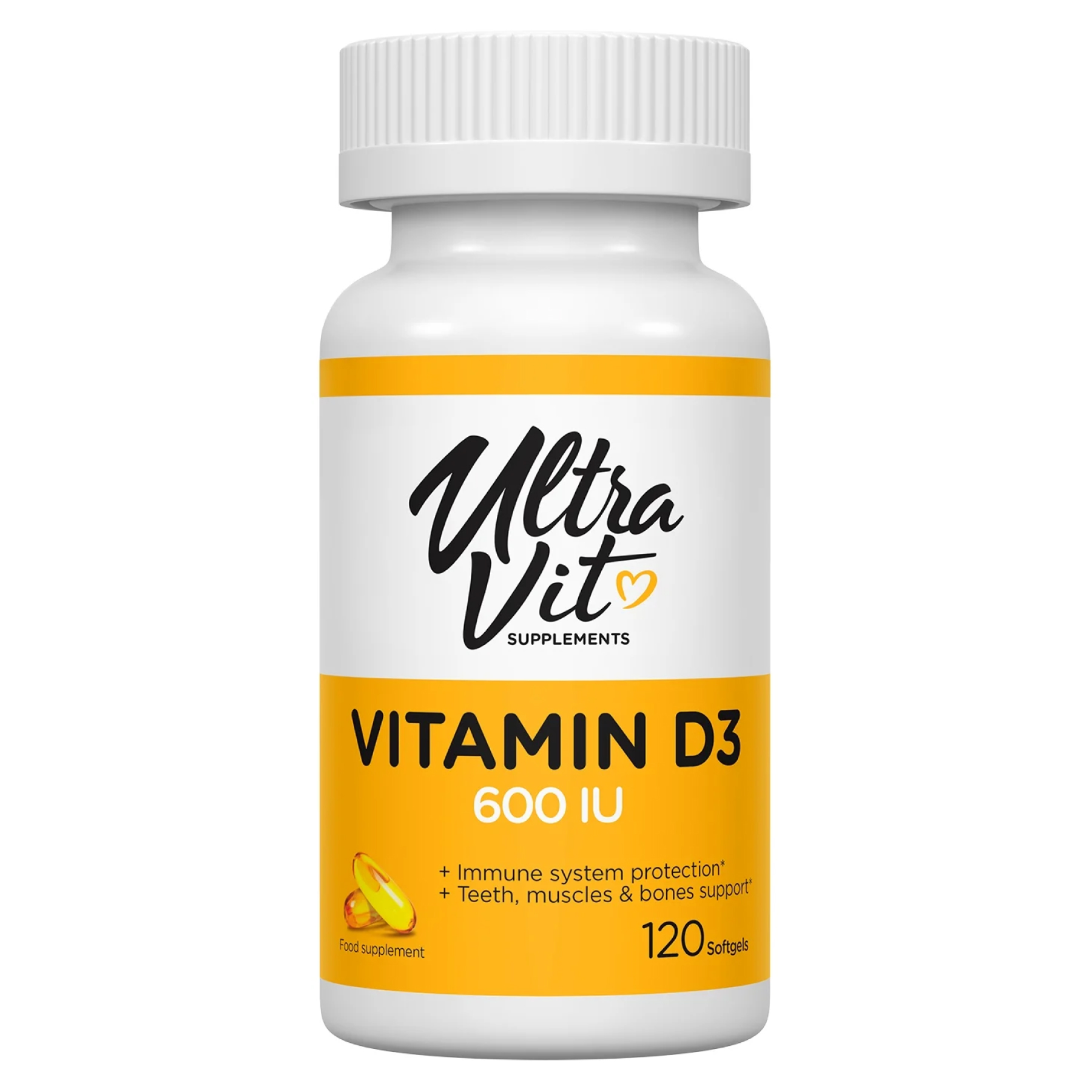 VPLab Vitamin D3 600 IU - 120 softgels 2022-10-2902